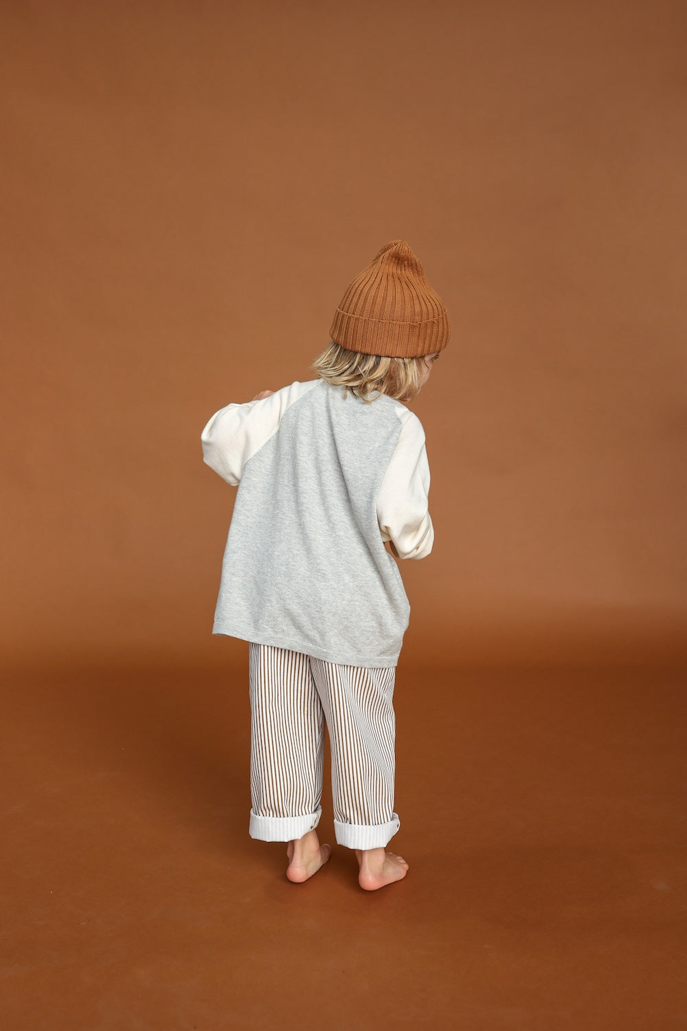 Raglan Long Sleeve Tee - Grey Marle