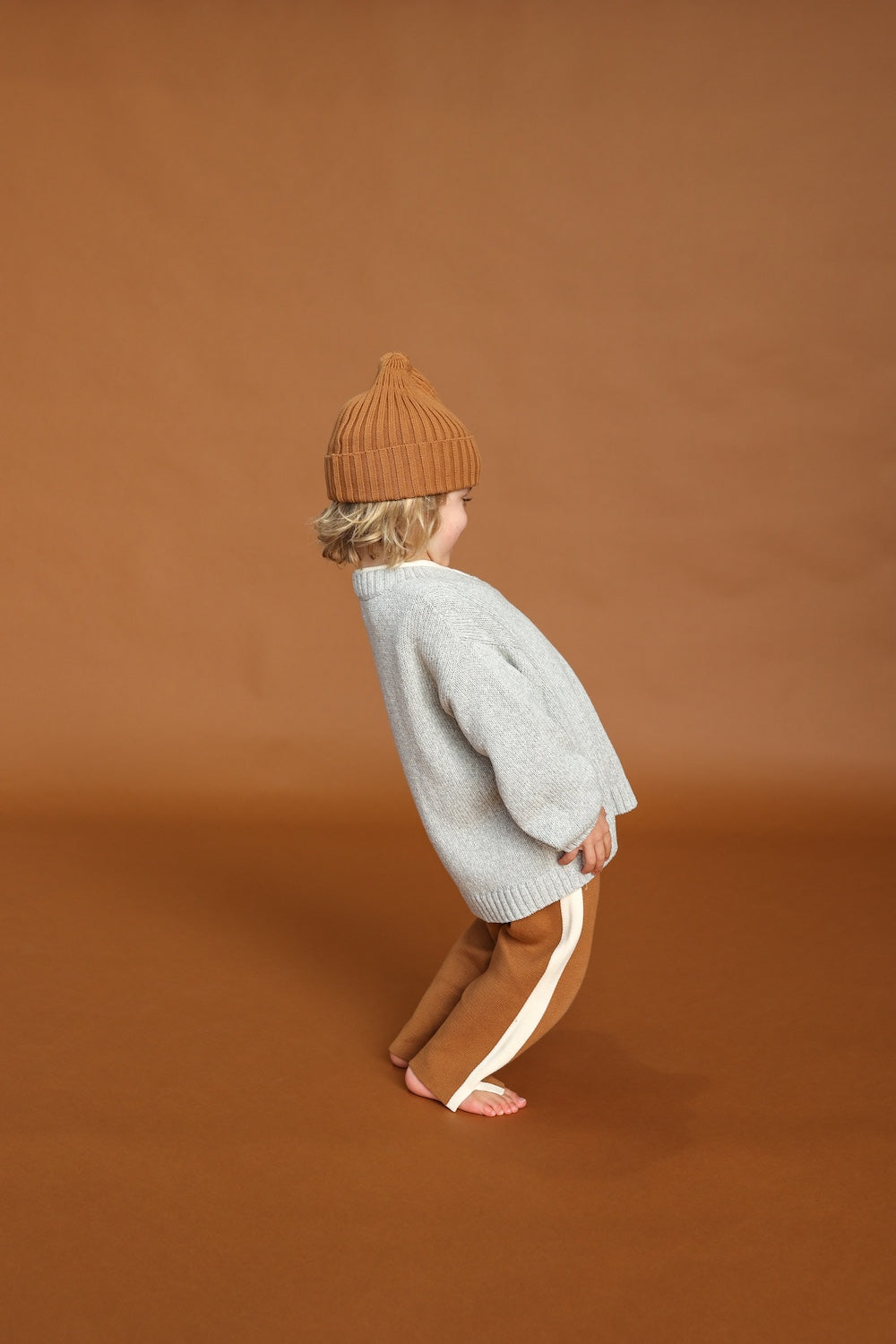 Ribbed Pixie Beanie - Toast
