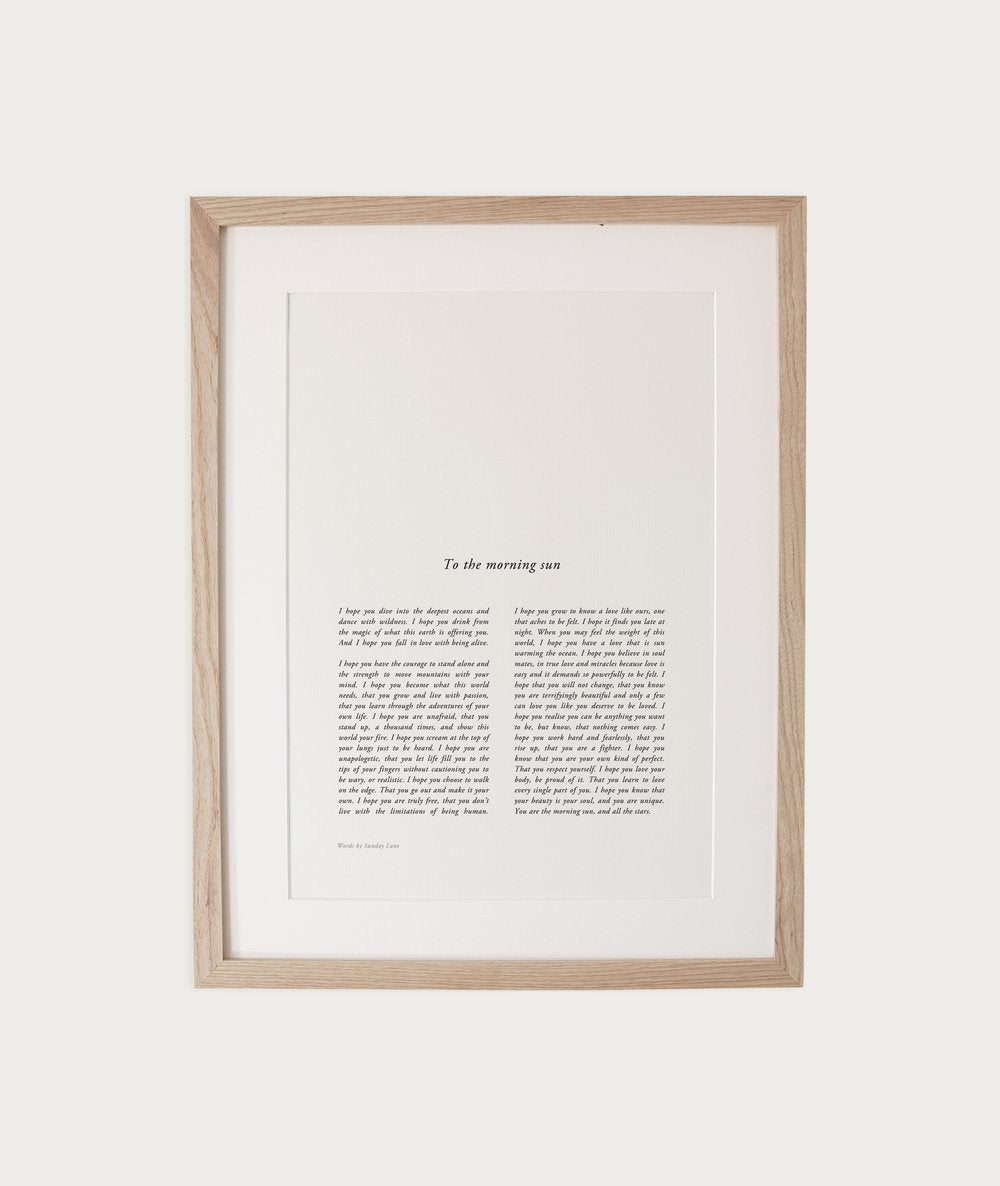 The Morning Sun | A4 Print