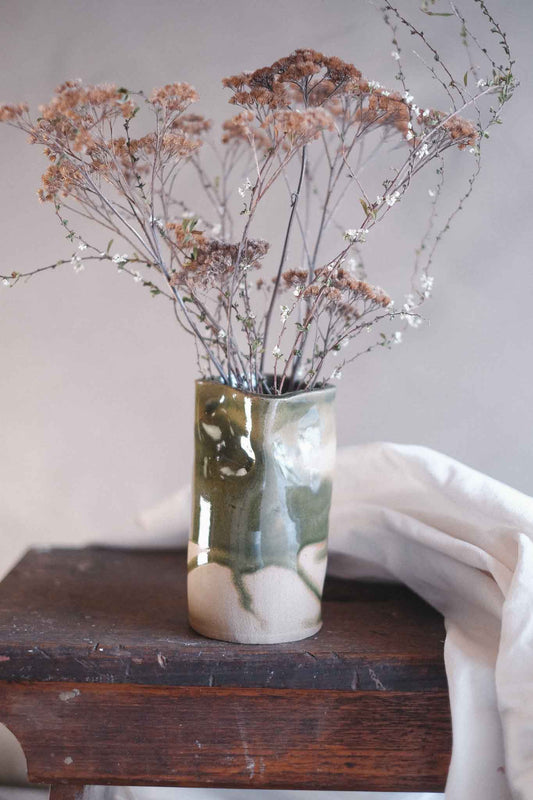 Jade Wabi-Sabi Vase — Medium 14cm x 8cm