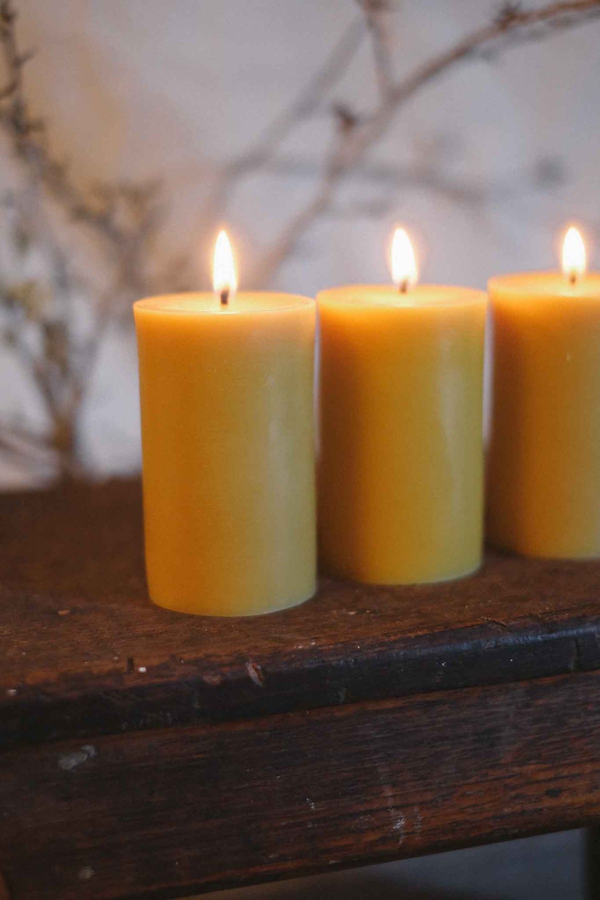 Beeswax Pillar Candle