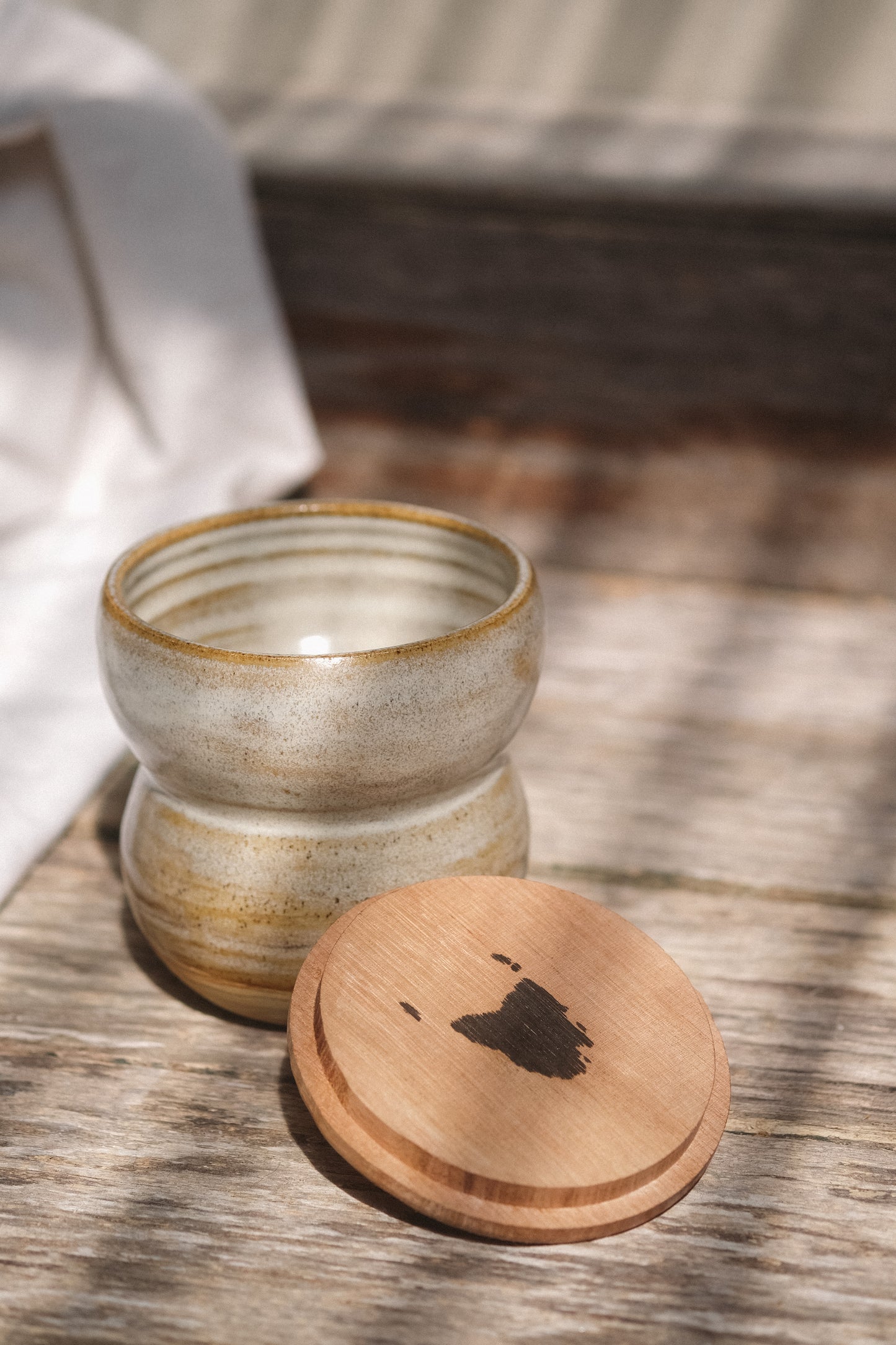 Fish Creature Jar with Tas Oak Lid