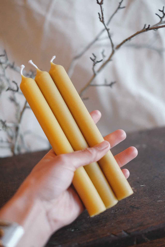 Pure Beeswax Taper Candle