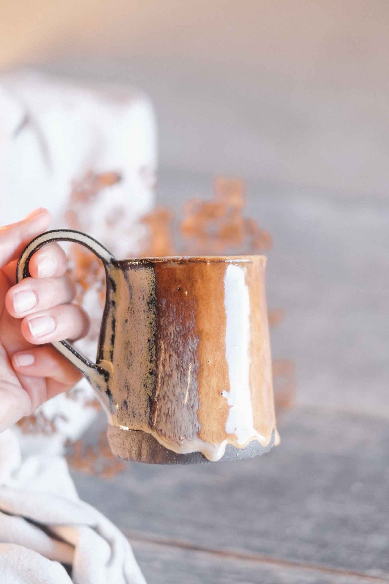 Lichen Black Clay Mug – 300ml