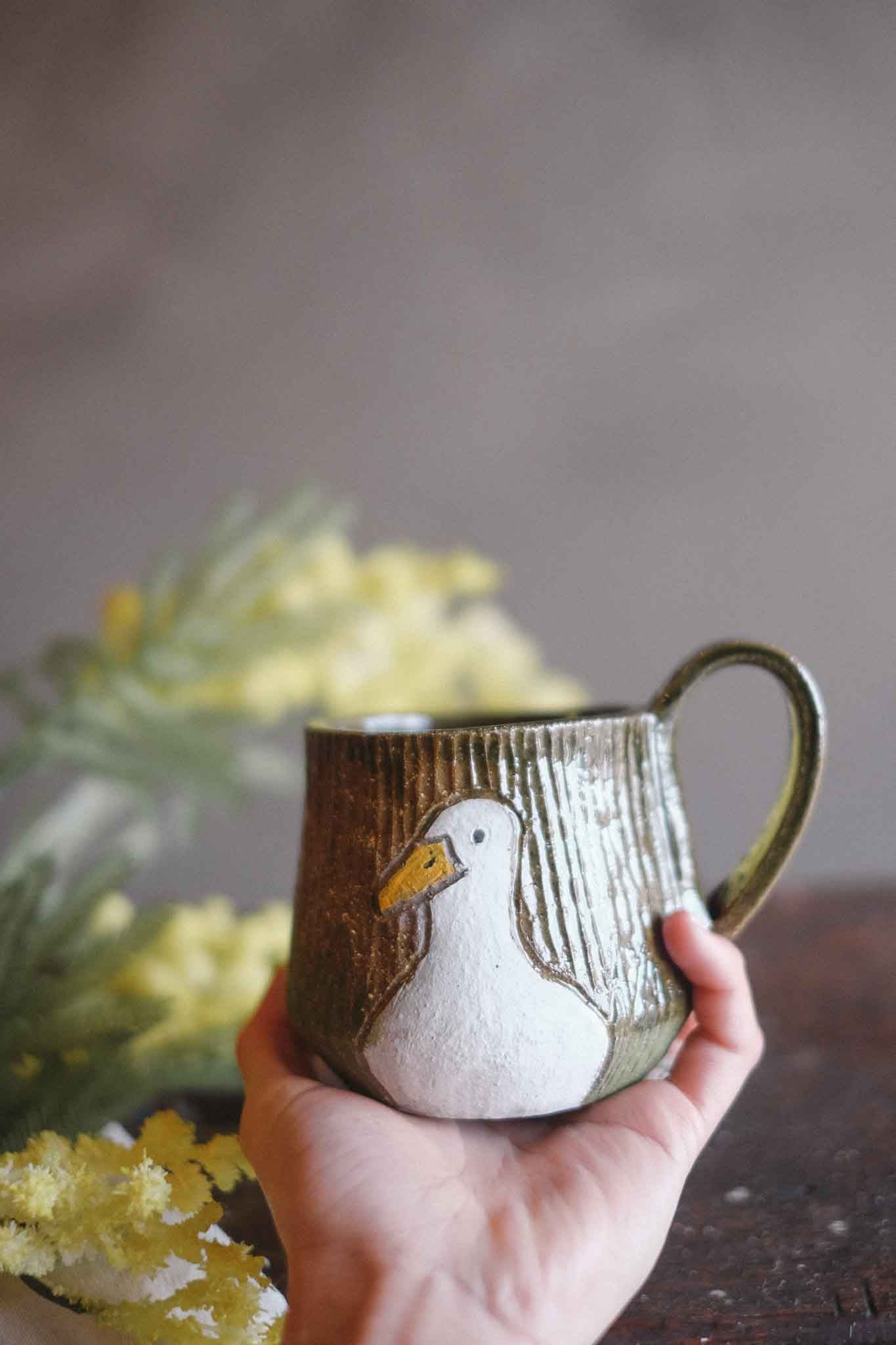 “Ducks" Jade Mug - Jane Chapman Collaboration (320ml)