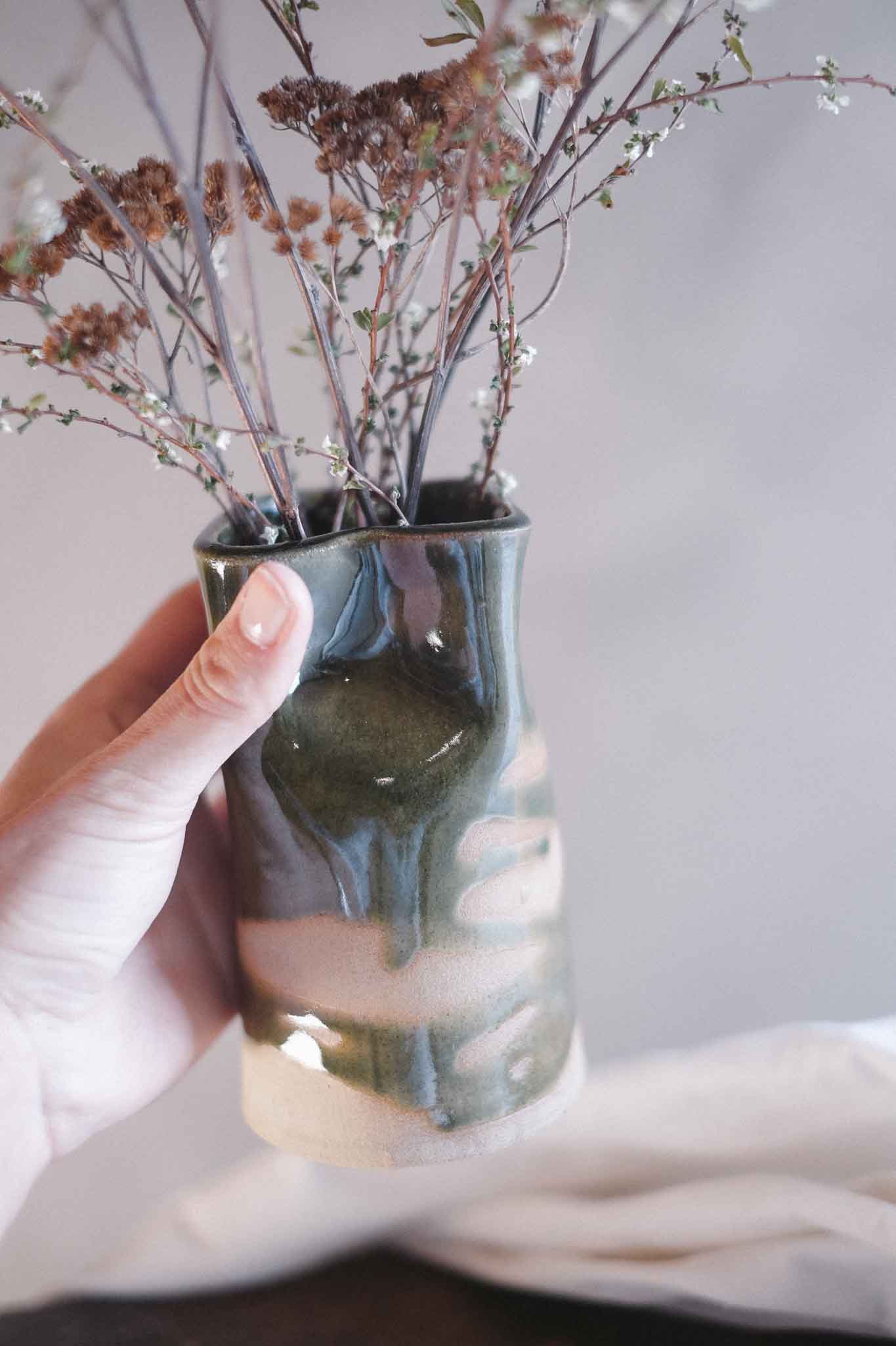 Jade Wabi-Sabi Vase — Medium 14cm x 8cm