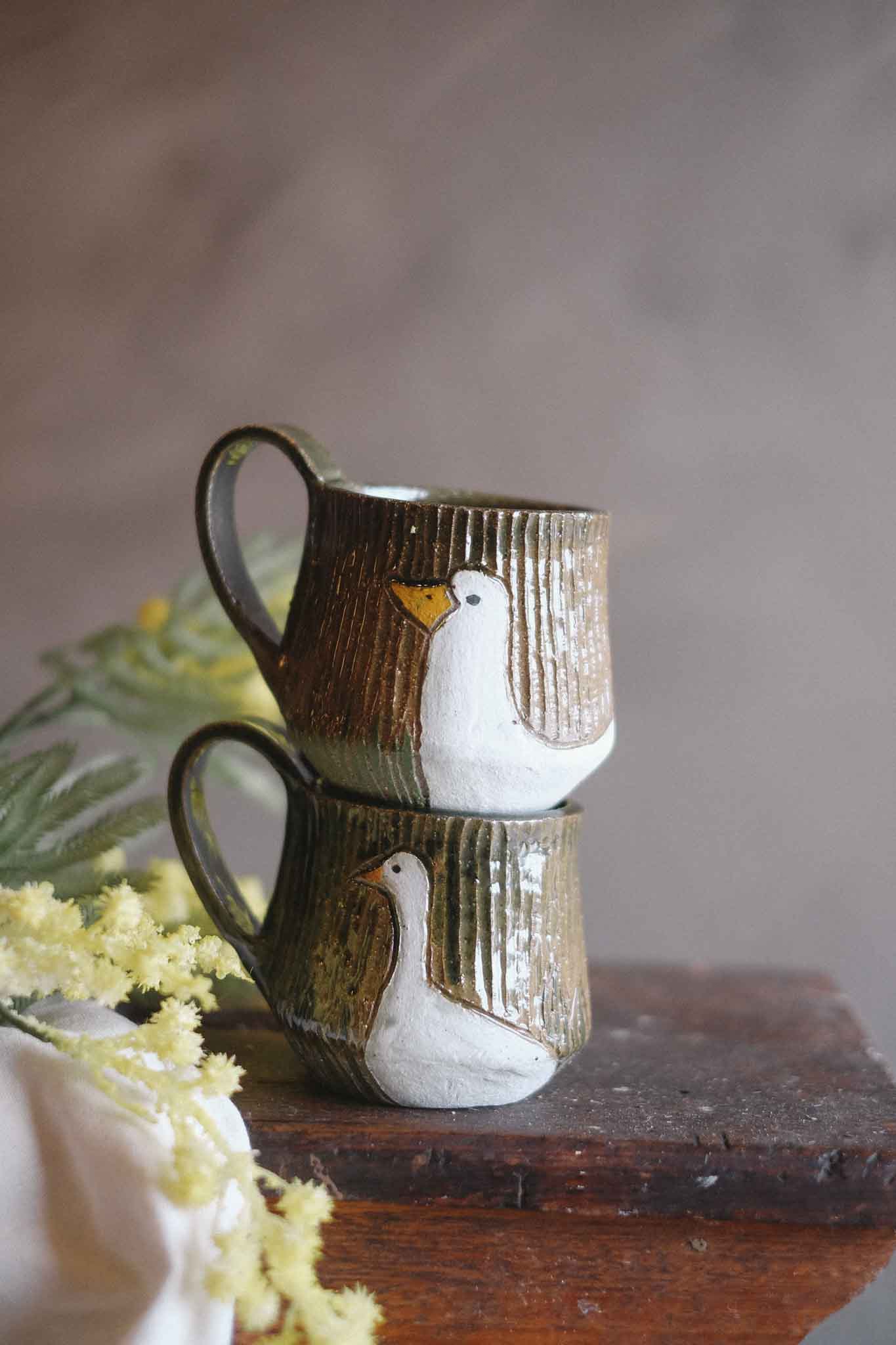 “Ducks" Jade Mug - Jane Chapman Collaboration (320ml)