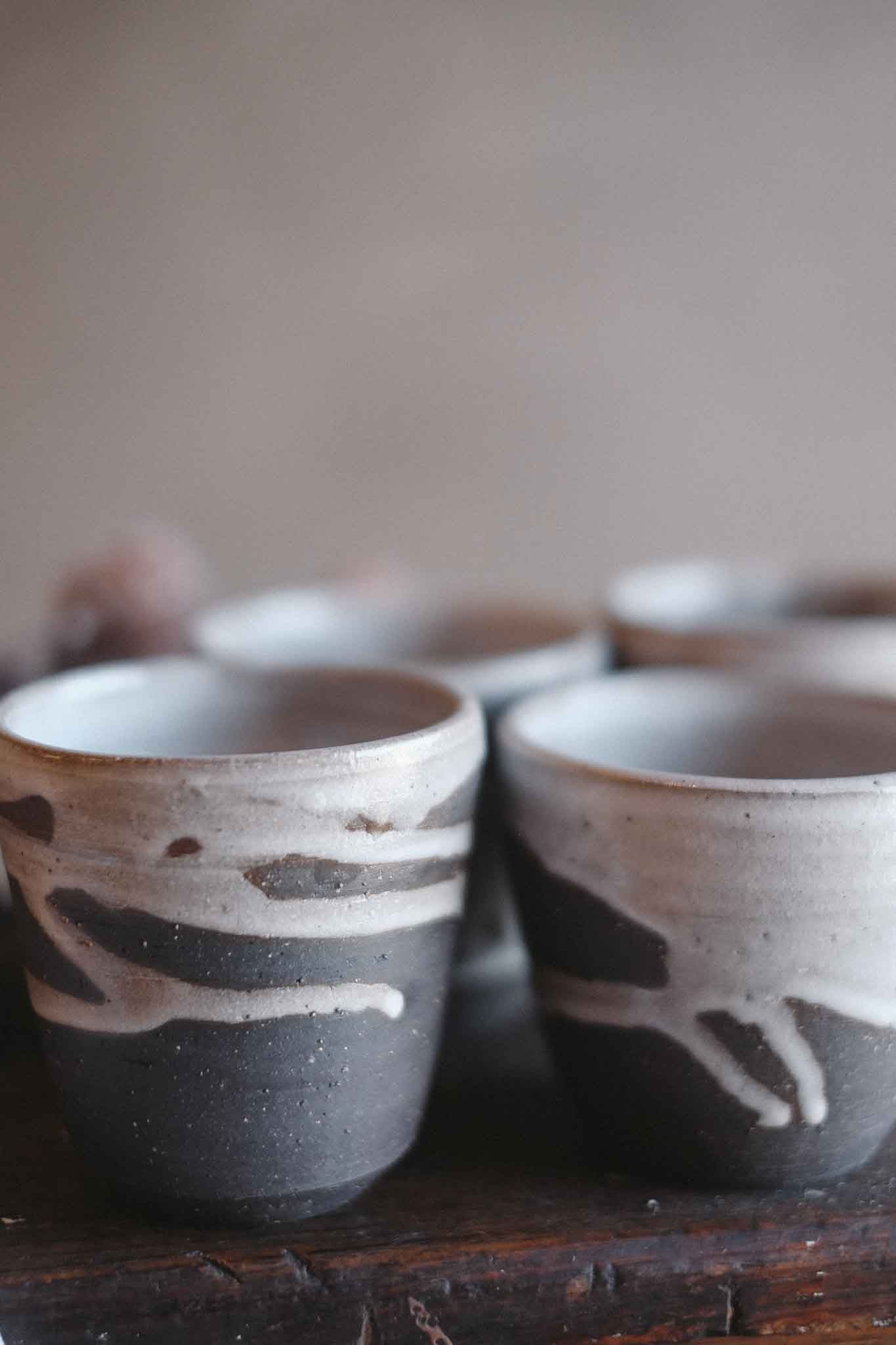 Latte Cup — Black Clay (270ml—340ml)