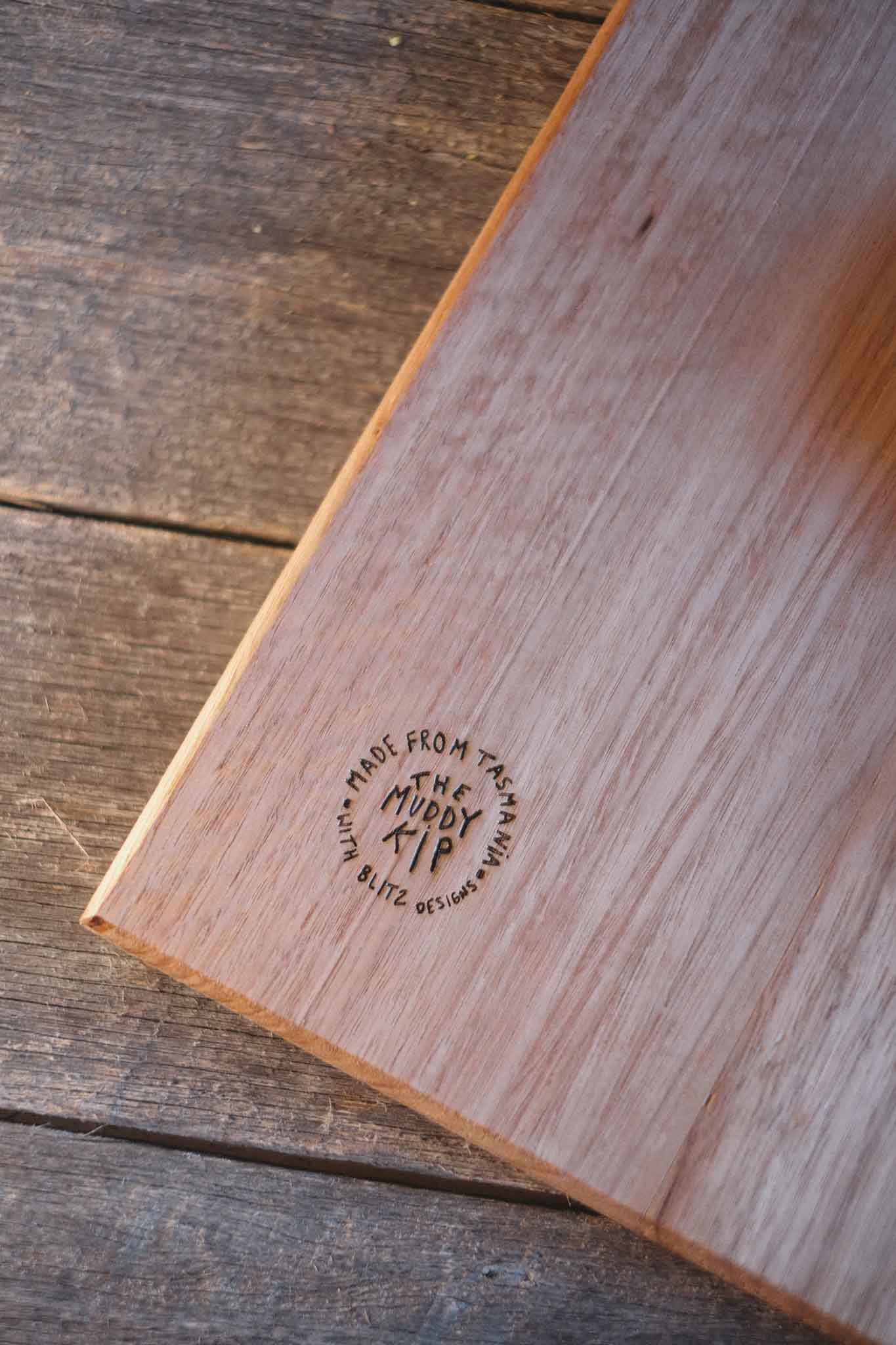Tasmanian Oak Charcuterie Board with 3 Wild Clay Serving Bowls