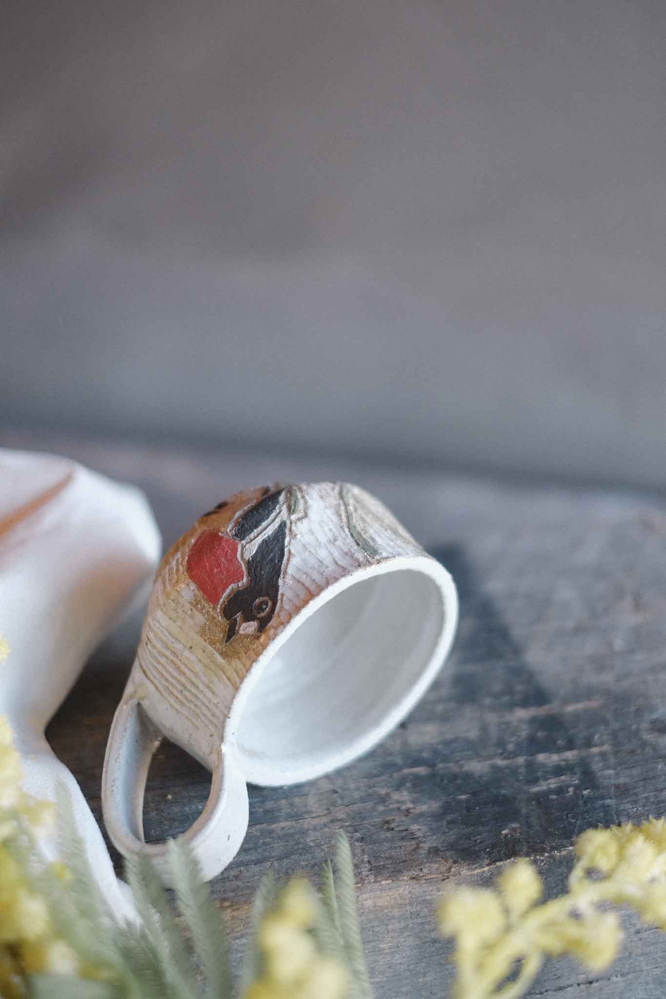 Carved Red Robin Mug — Jane Chapman Collaboration