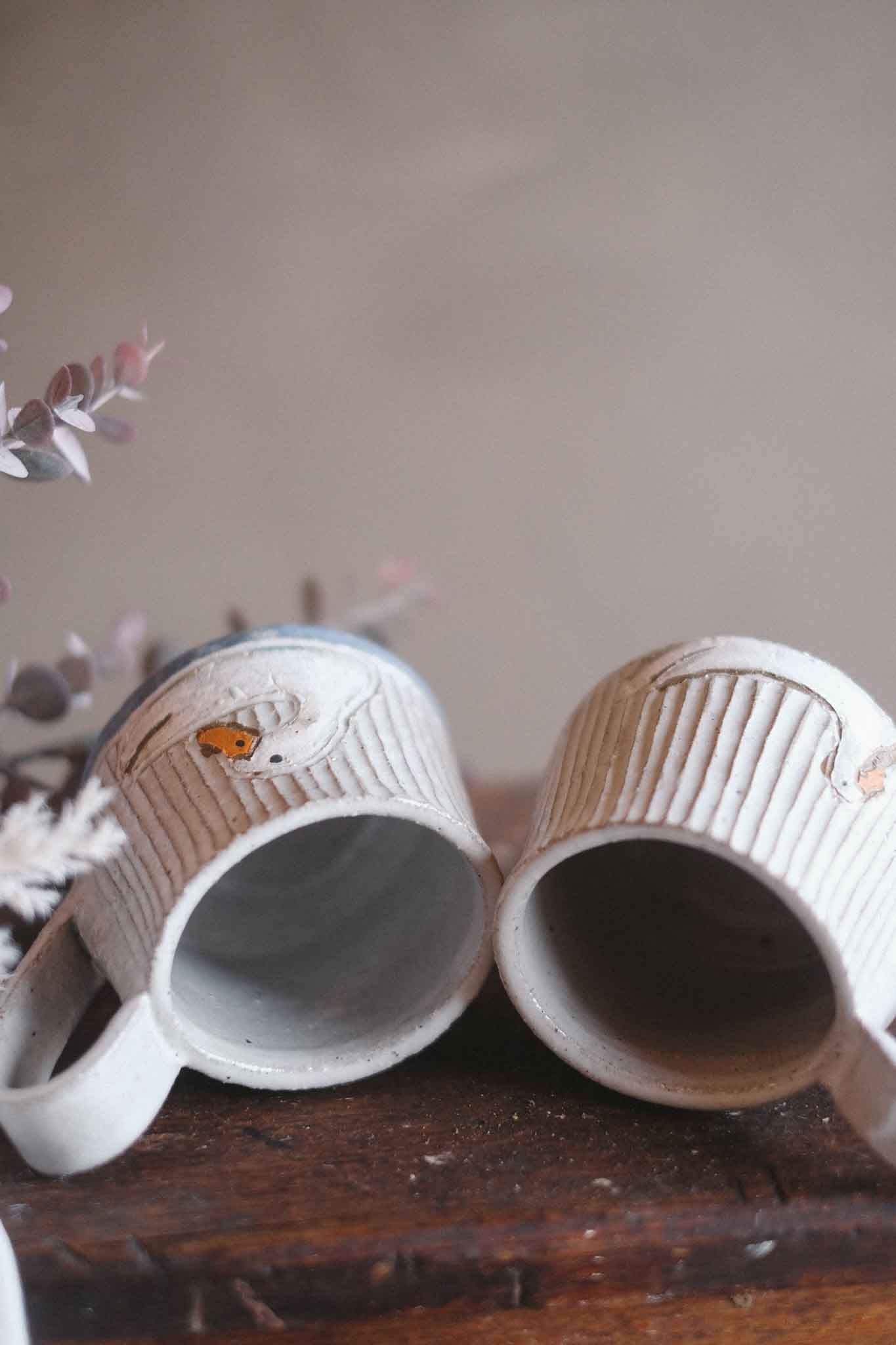 “Ducks" White Mug - Jane Chapman Collaboration (320ml)