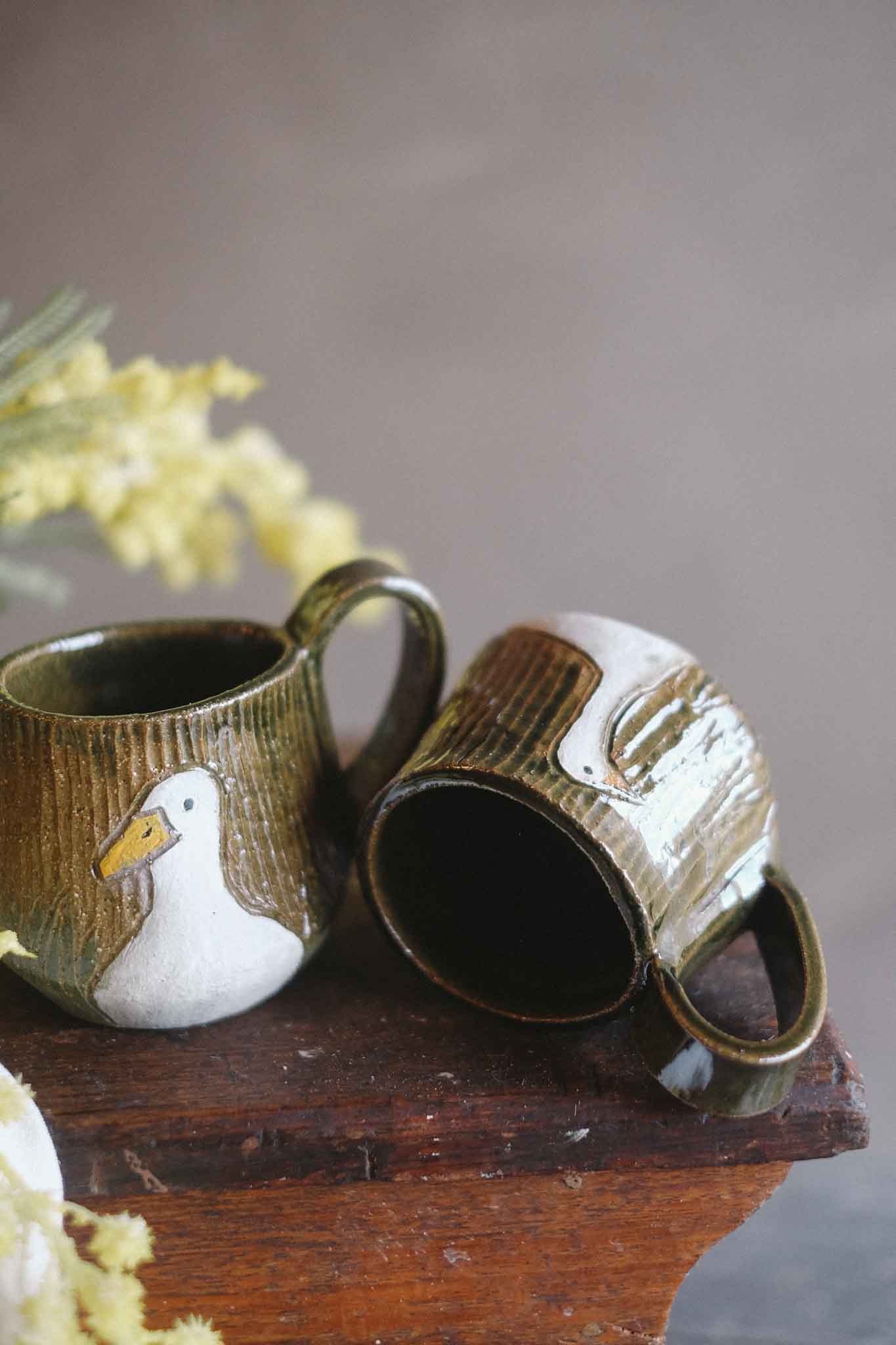 “Ducks" Jade Mug - Jane Chapman Collaboration (320ml)