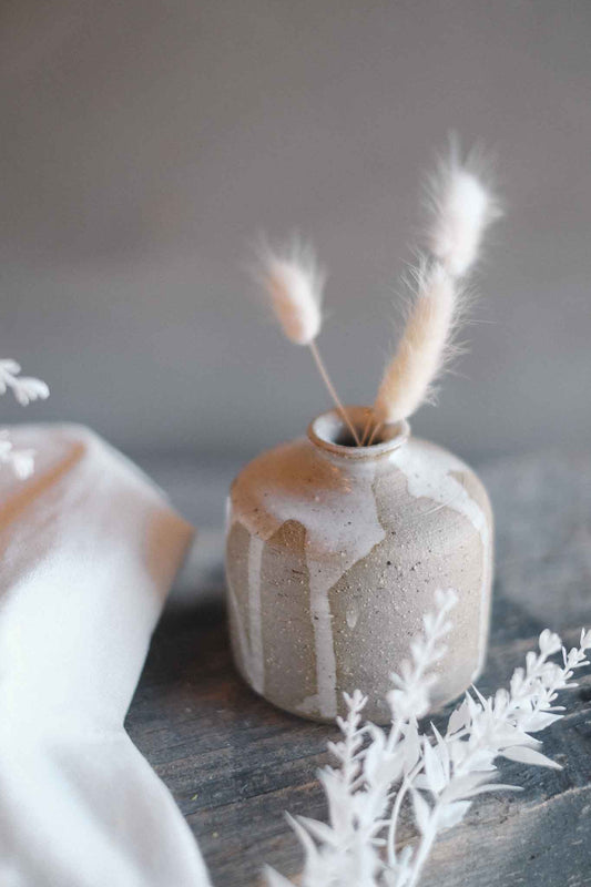 Handcrafted Wild Clay Bud Vase