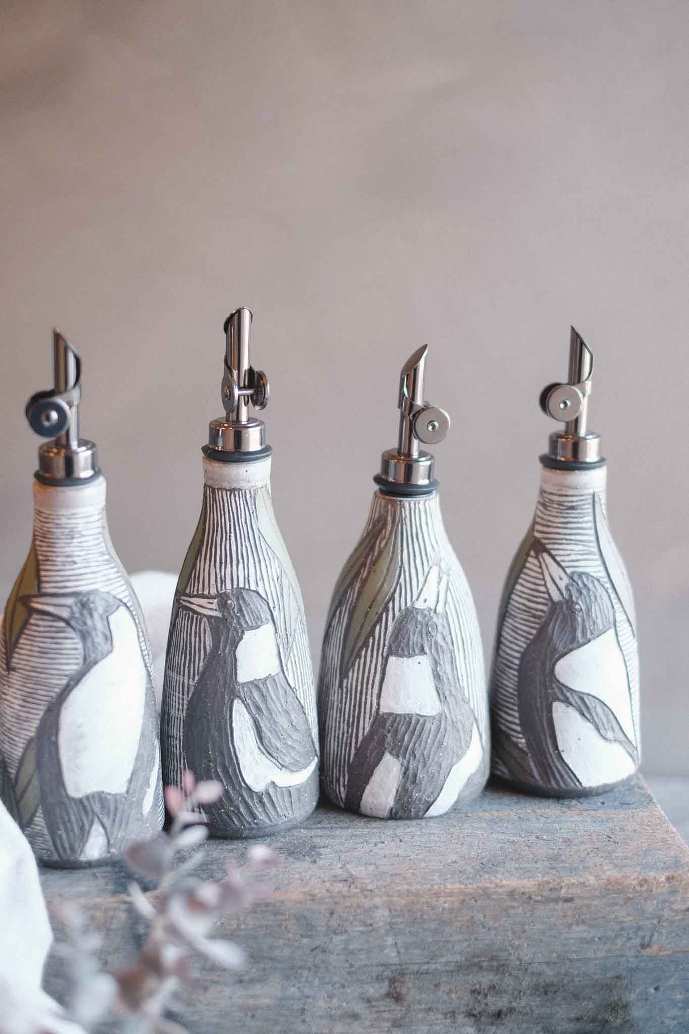 Magpie Oil Pourer — in collaboration with Jane Chapman