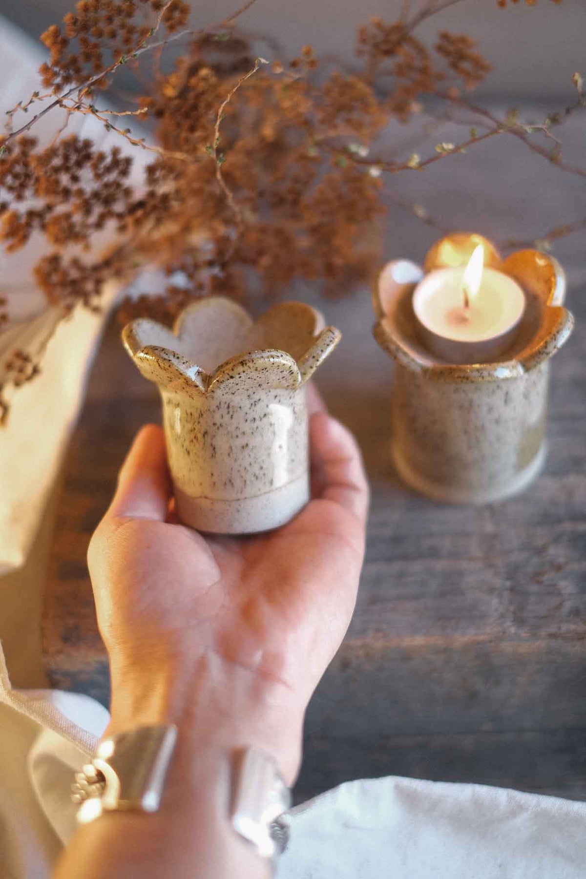 Tealight Candle Holder – Binalong Bay Glaze