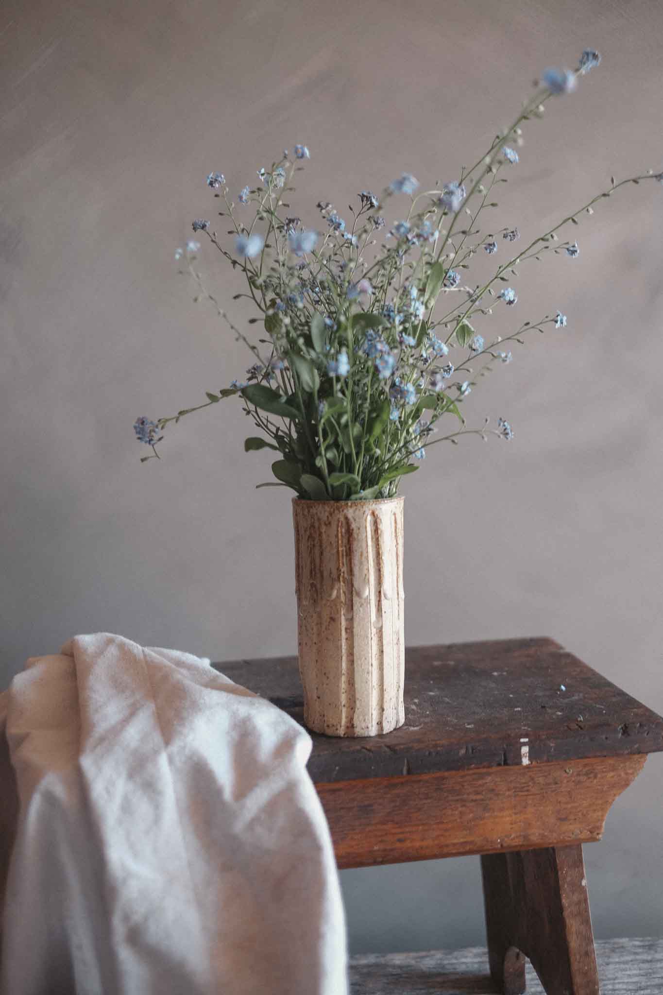 Carved Wabi-Sabi Vase | Medium