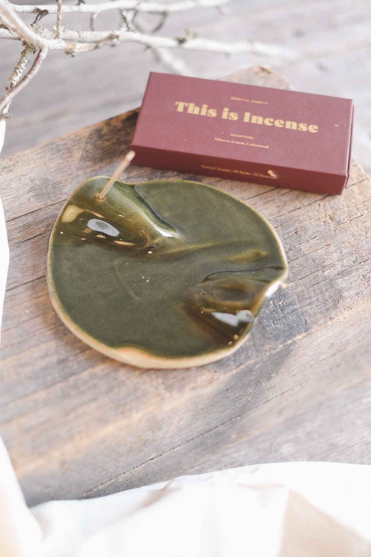 Incense Dish — Jade Wabi-Sabi