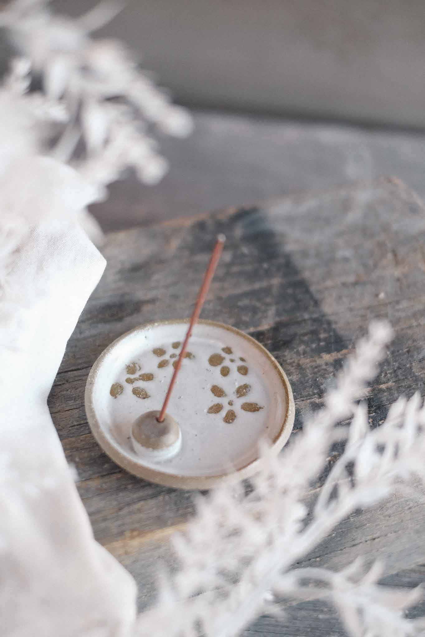 Incense Dish — White