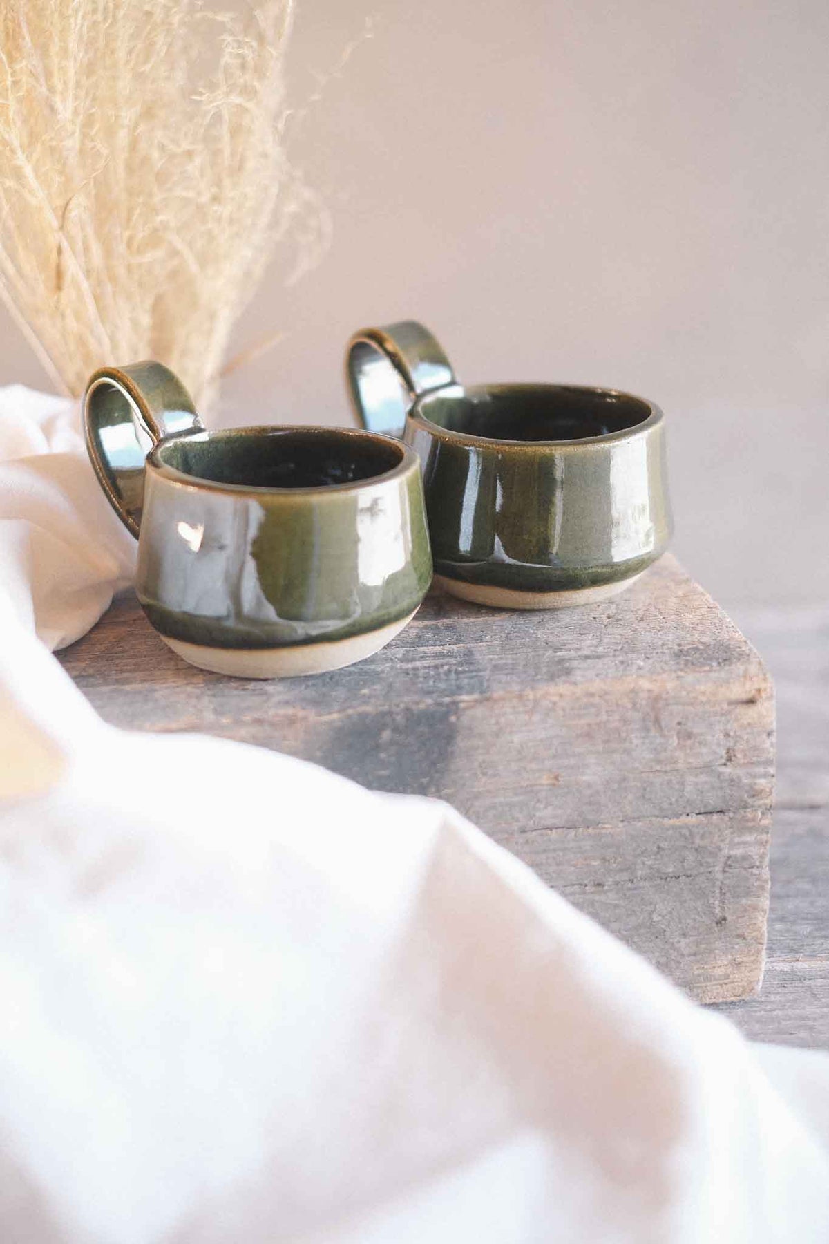 Handbuilt Ceramic Cup — Jade