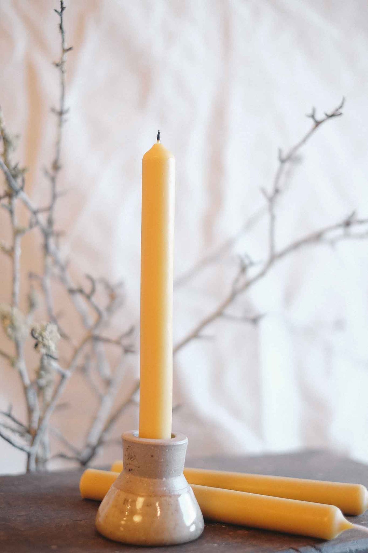 Pure Beeswax Taper Candle