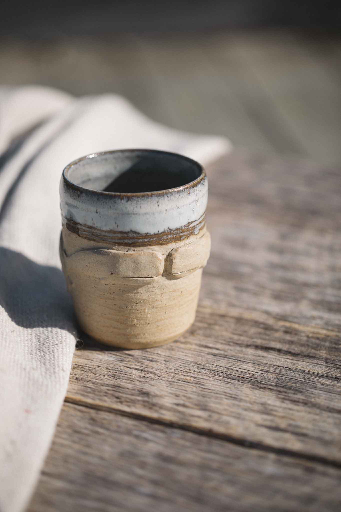 Tasmanian Wild Clay Whale Latte Cup