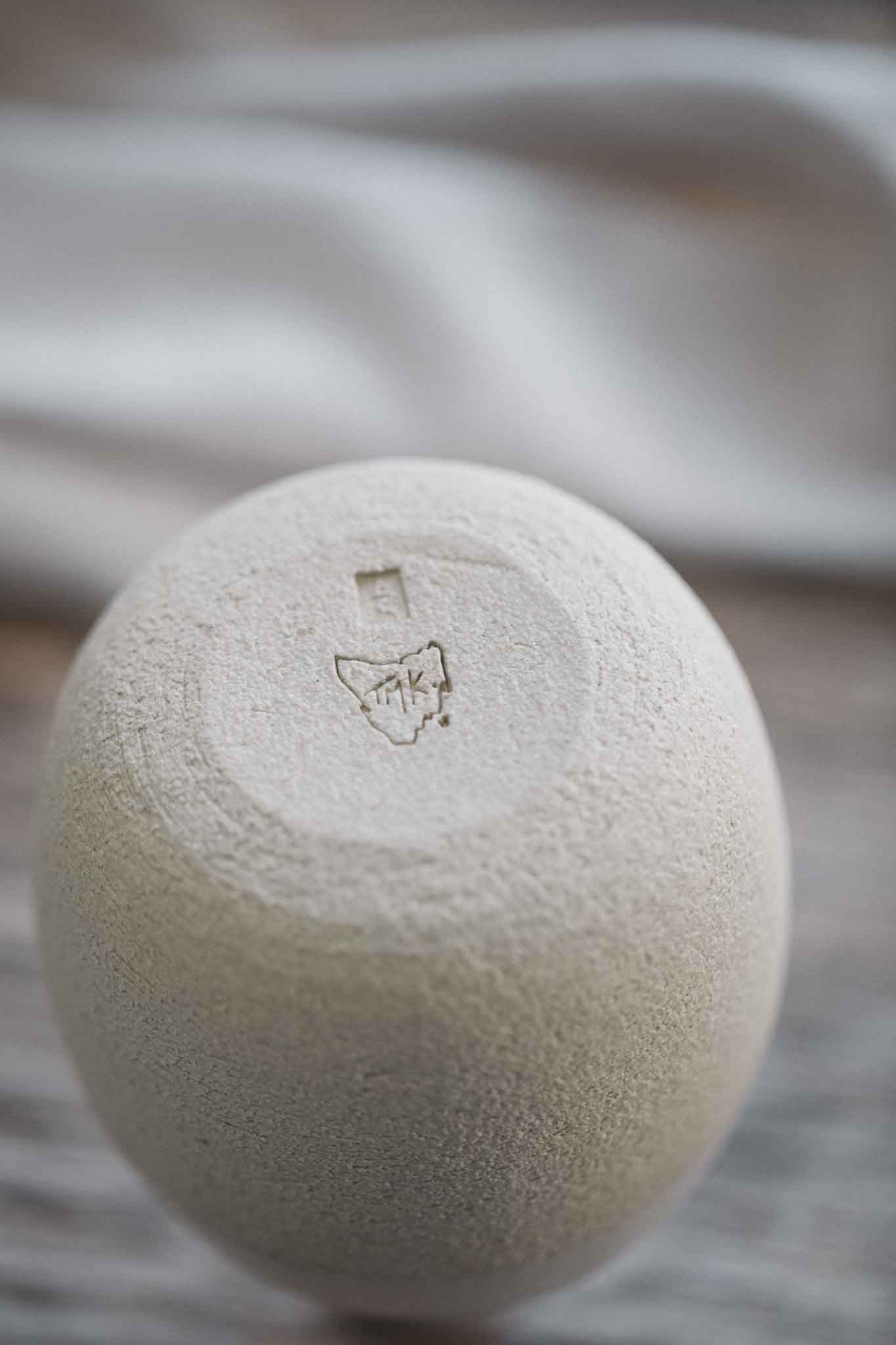 White Raw Earth Vase