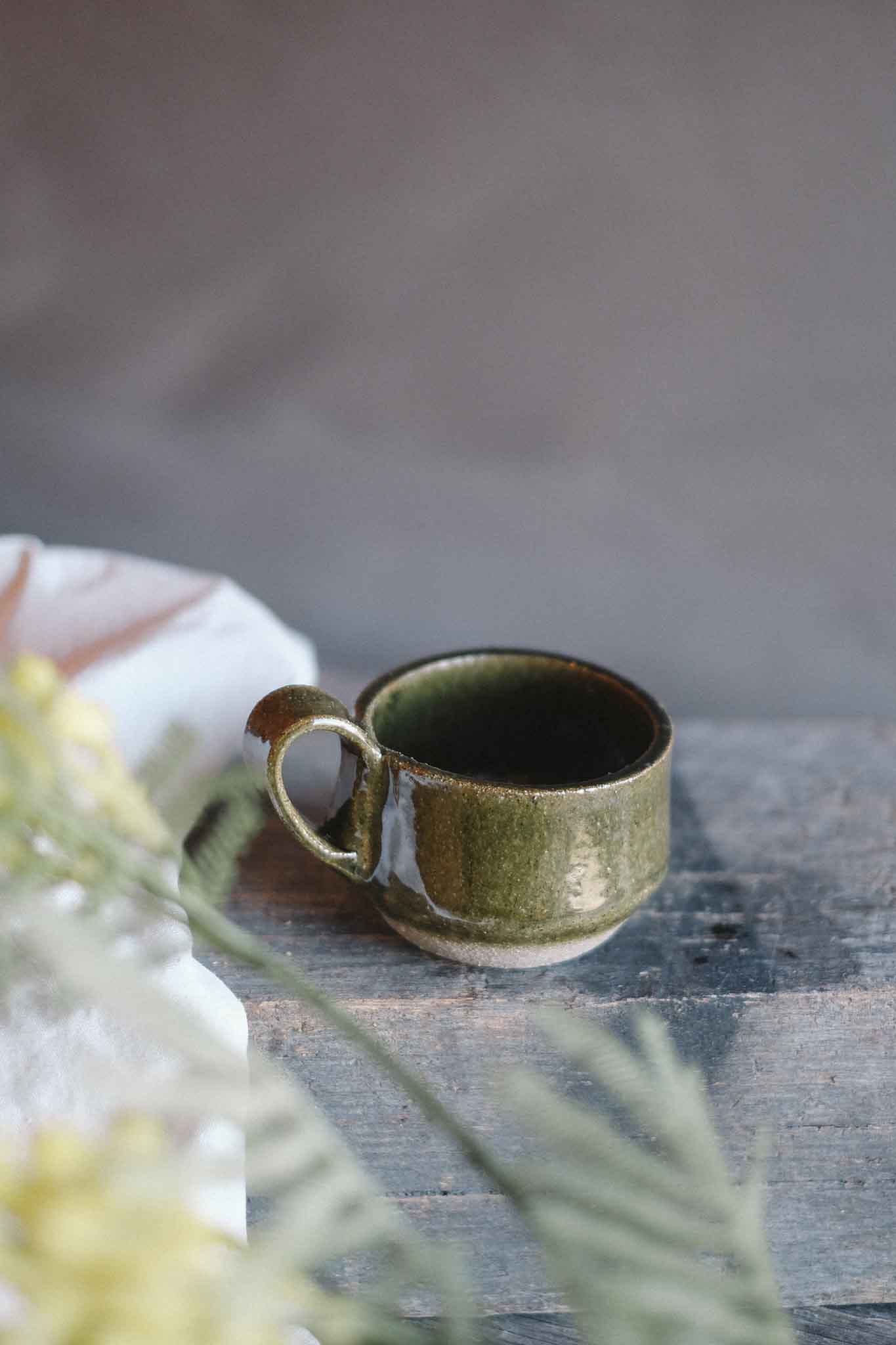 Handbuilt Ceramic Mug — Jade