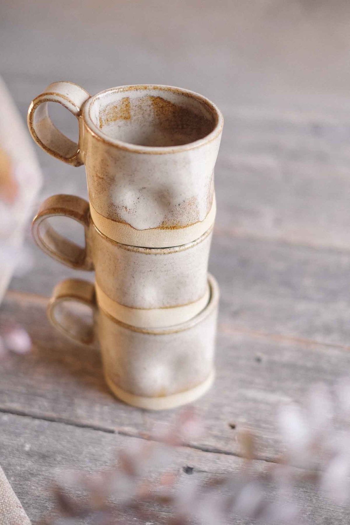 Wabi Sabi Mug – Binalong Cream Glaze – 300ml