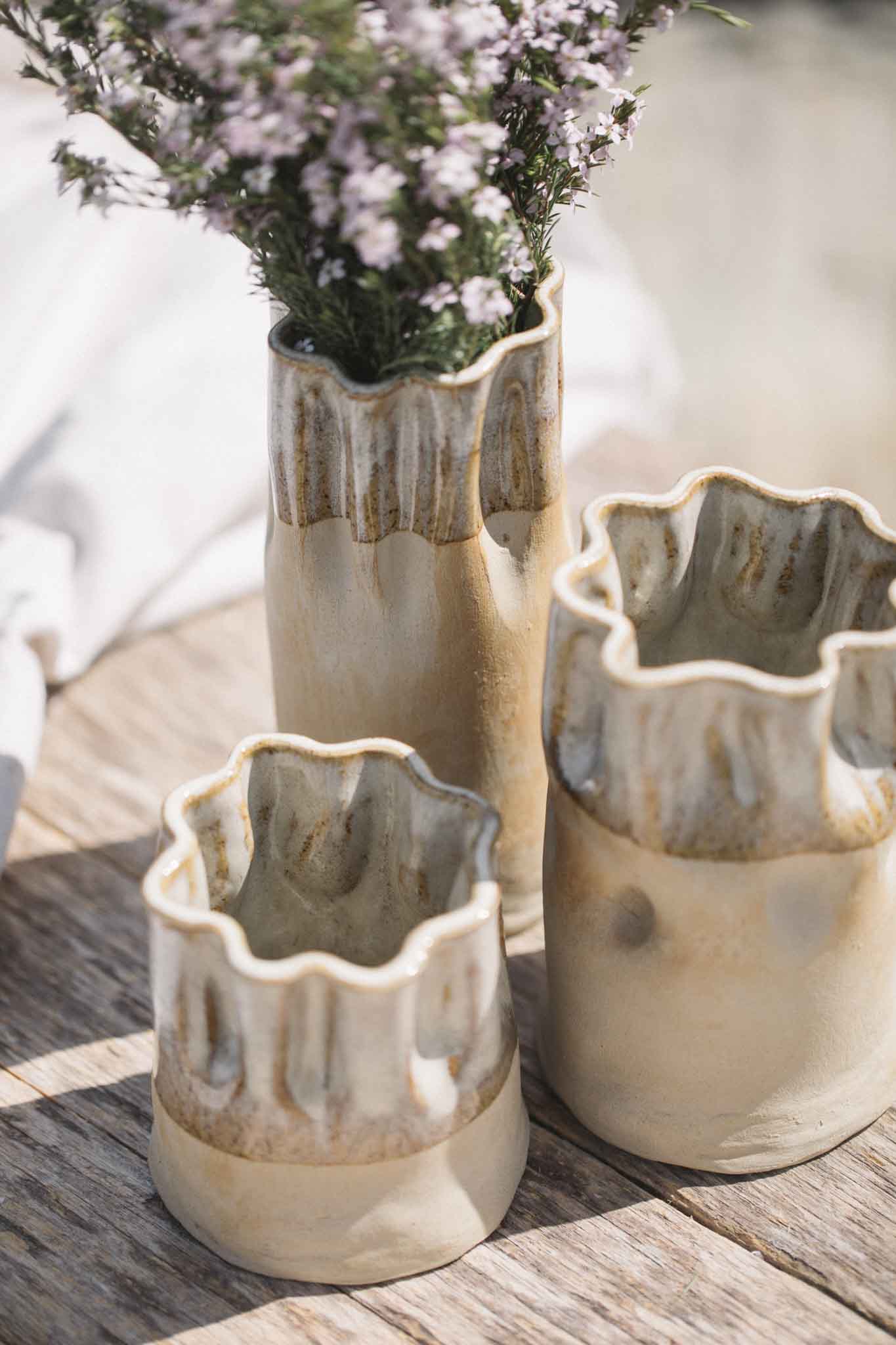 Ruffle Vases