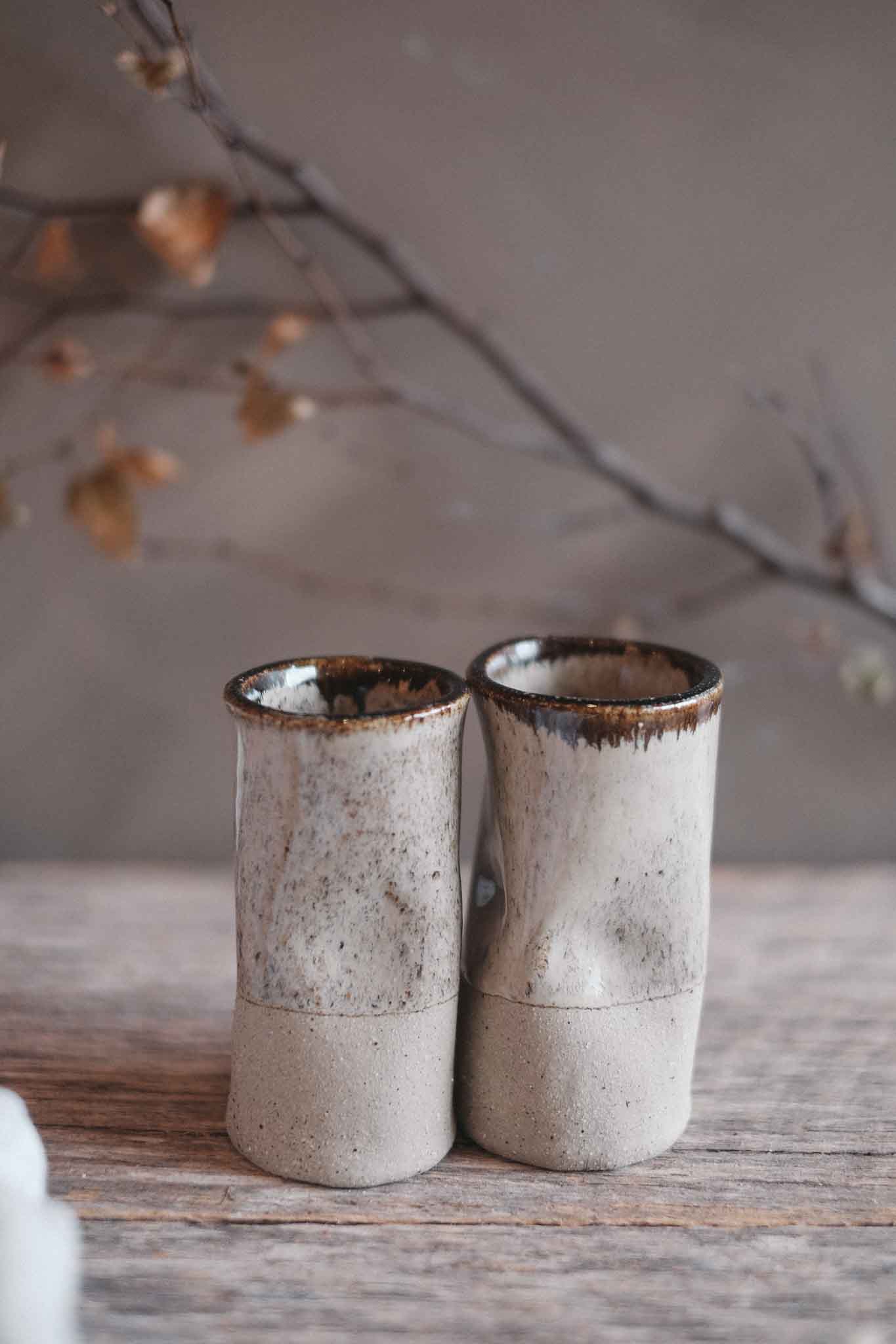 Wabi-Sabi Bud Vase — Ember | Small