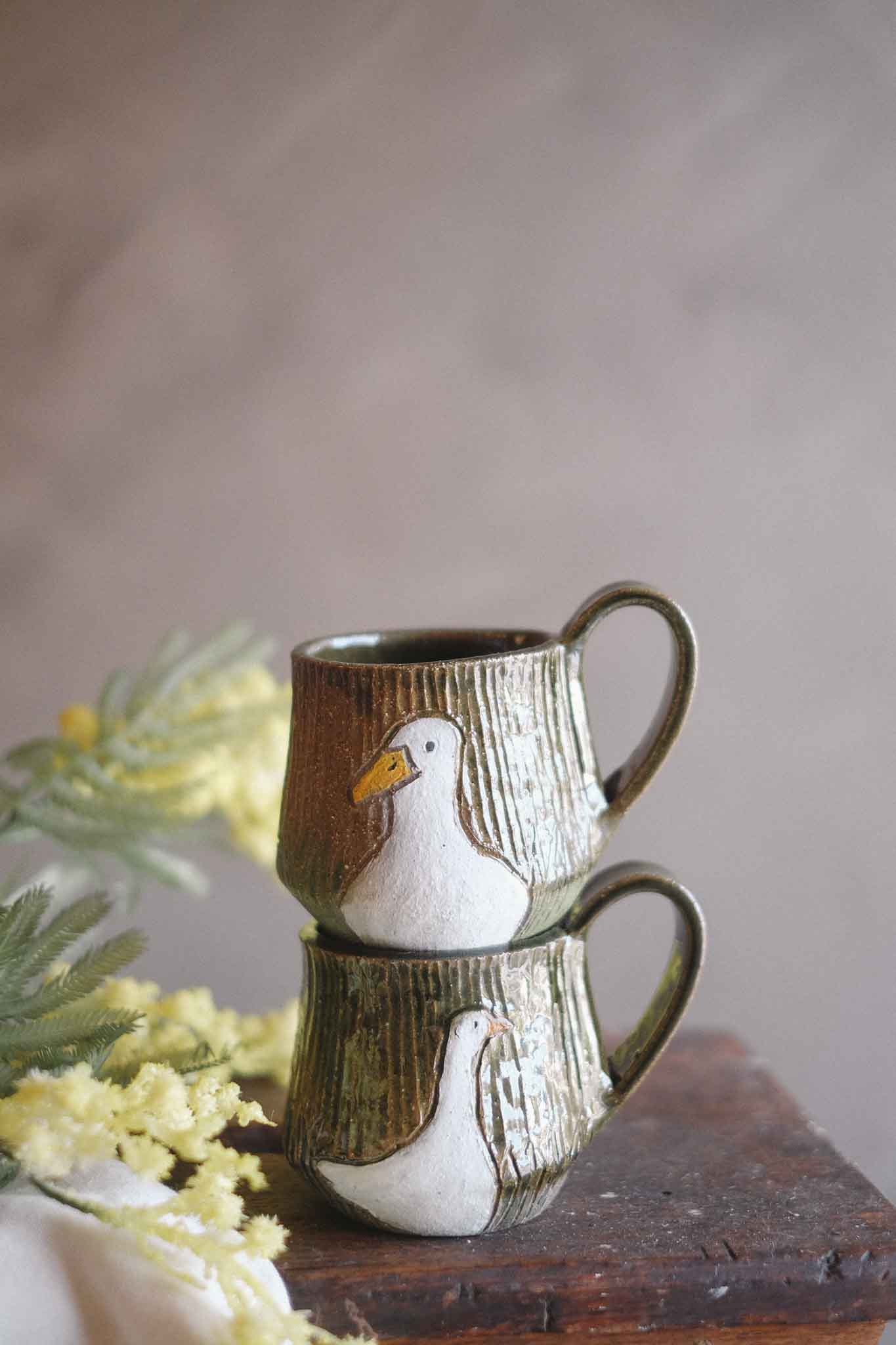 “Ducks" Jade Mug - Jane Chapman Collaboration (320ml)