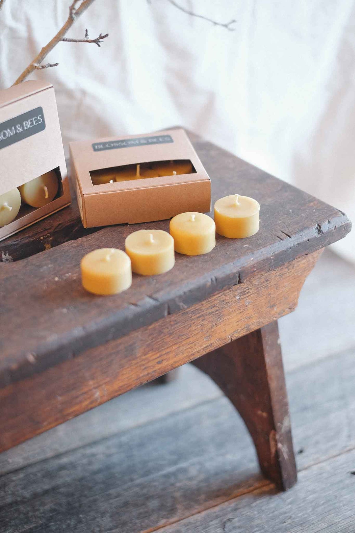 Handmade Australian Beeswax Tealight Candles 6 Pack