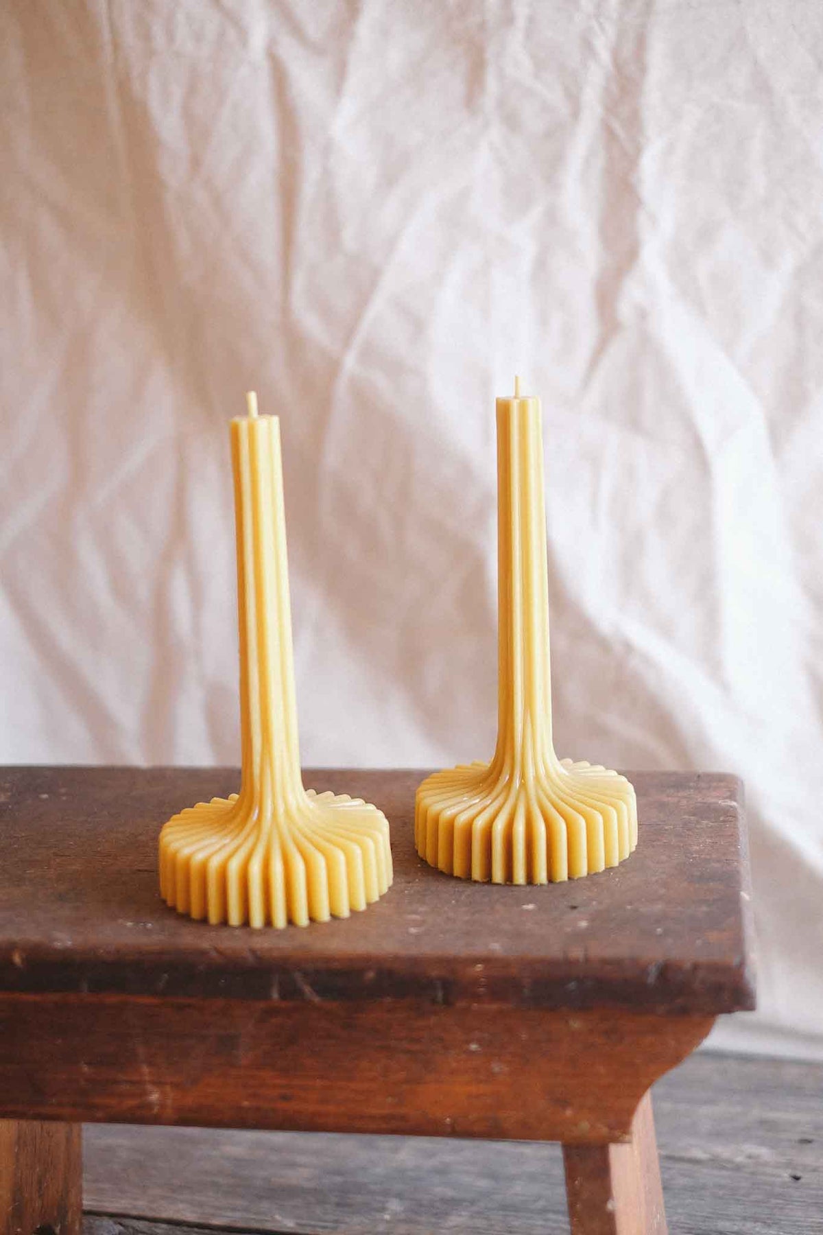 Fluted Spire Sculptural Candle