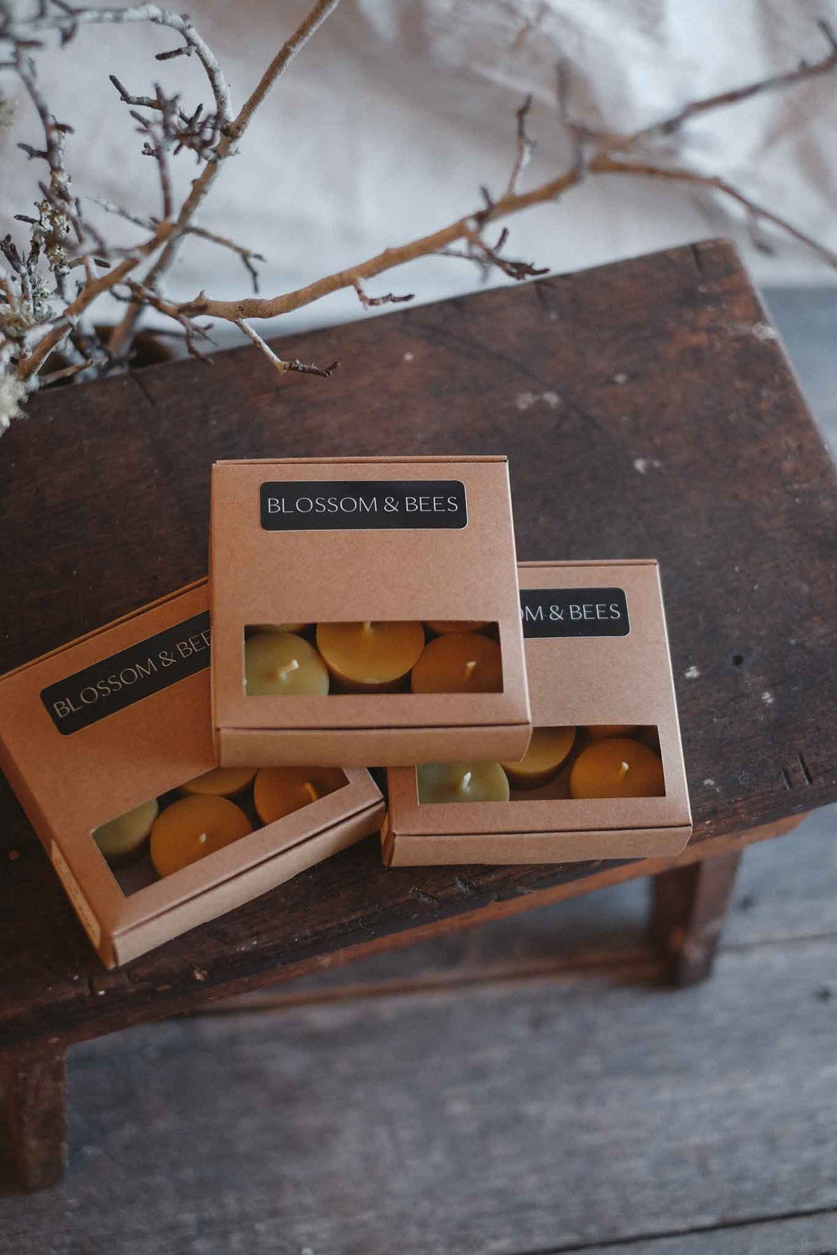 Handmade Australian Beeswax Tealight Candles 6 Pack
