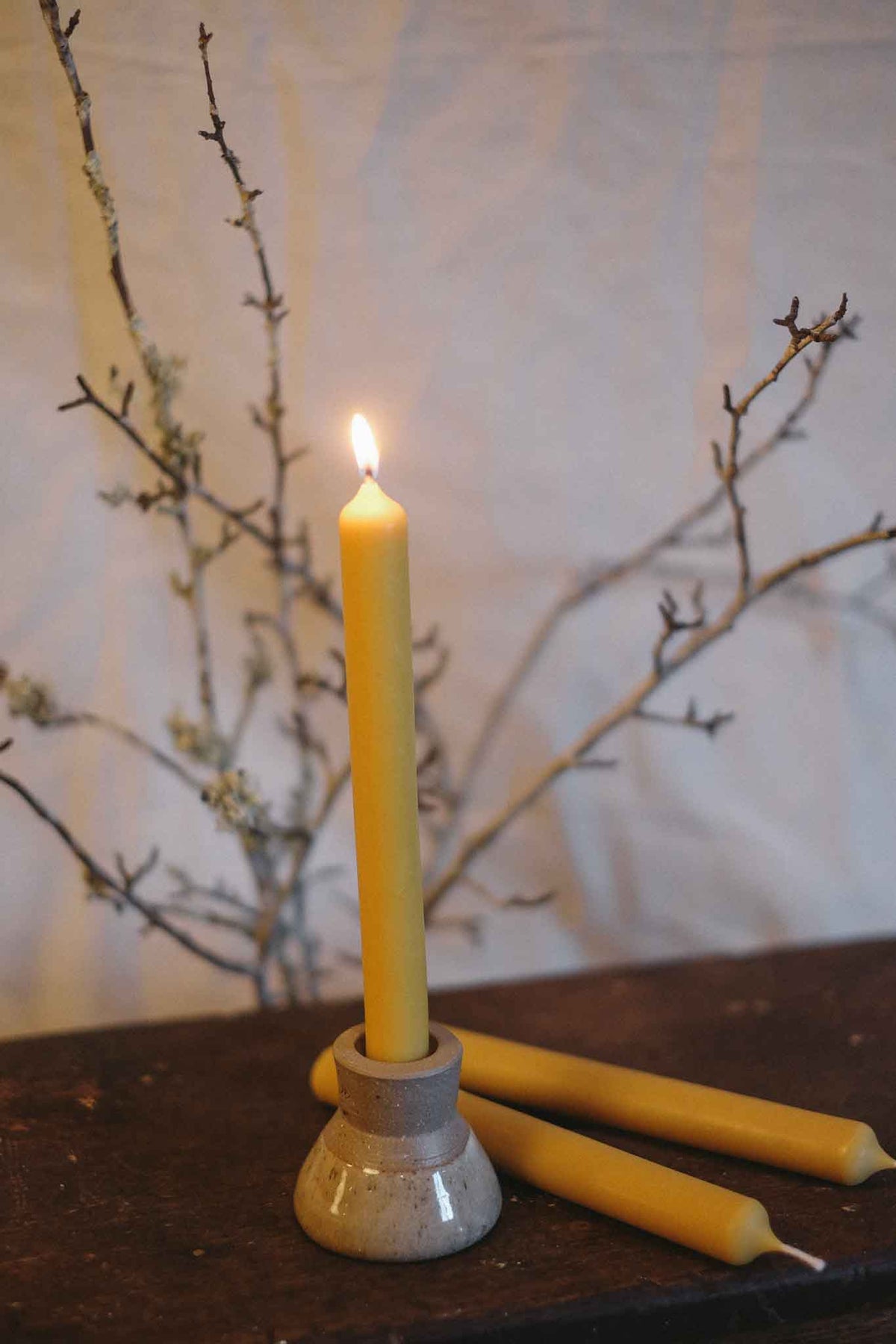Pure Beeswax Taper Candle