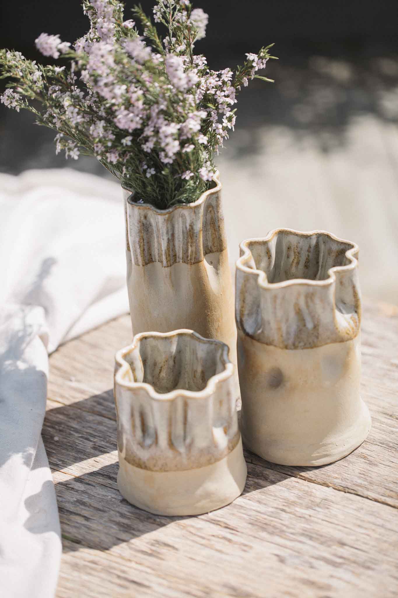 Ruffle Vases