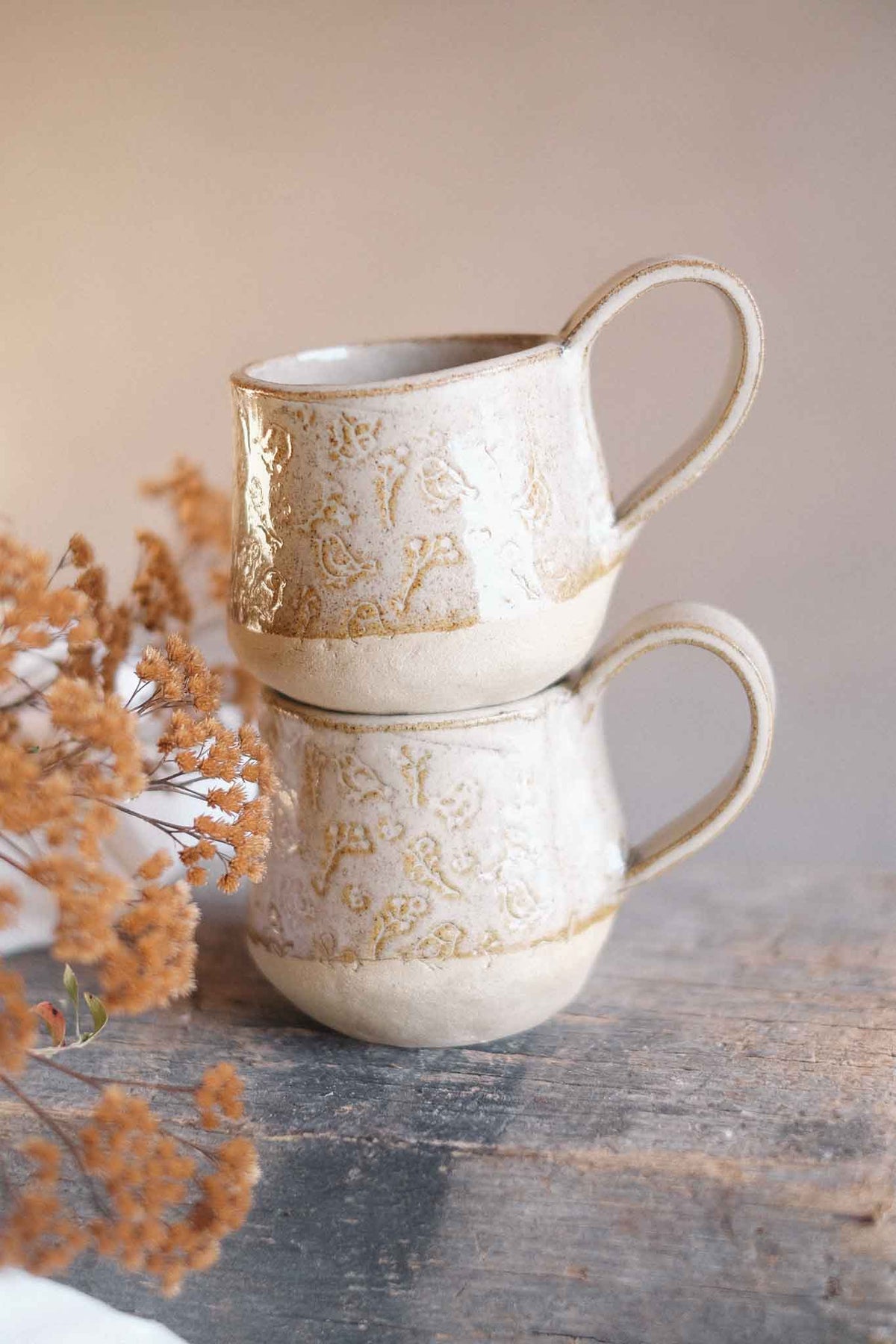 Binalong Cream Mug – Pattern