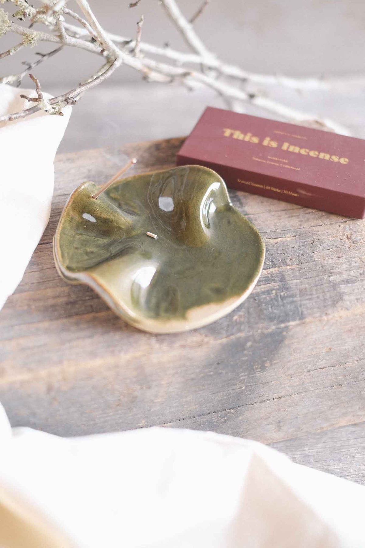 Incense Dish — Jade Wabi-Sabi