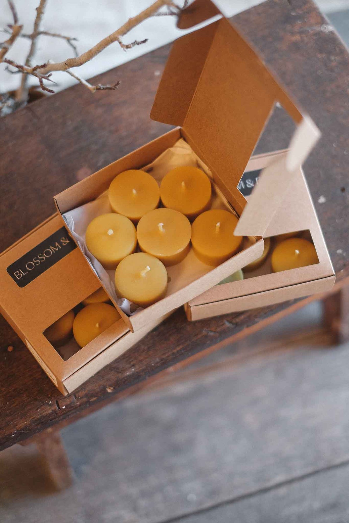 Handmade Australian Beeswax Tealight Candles 6 Pack