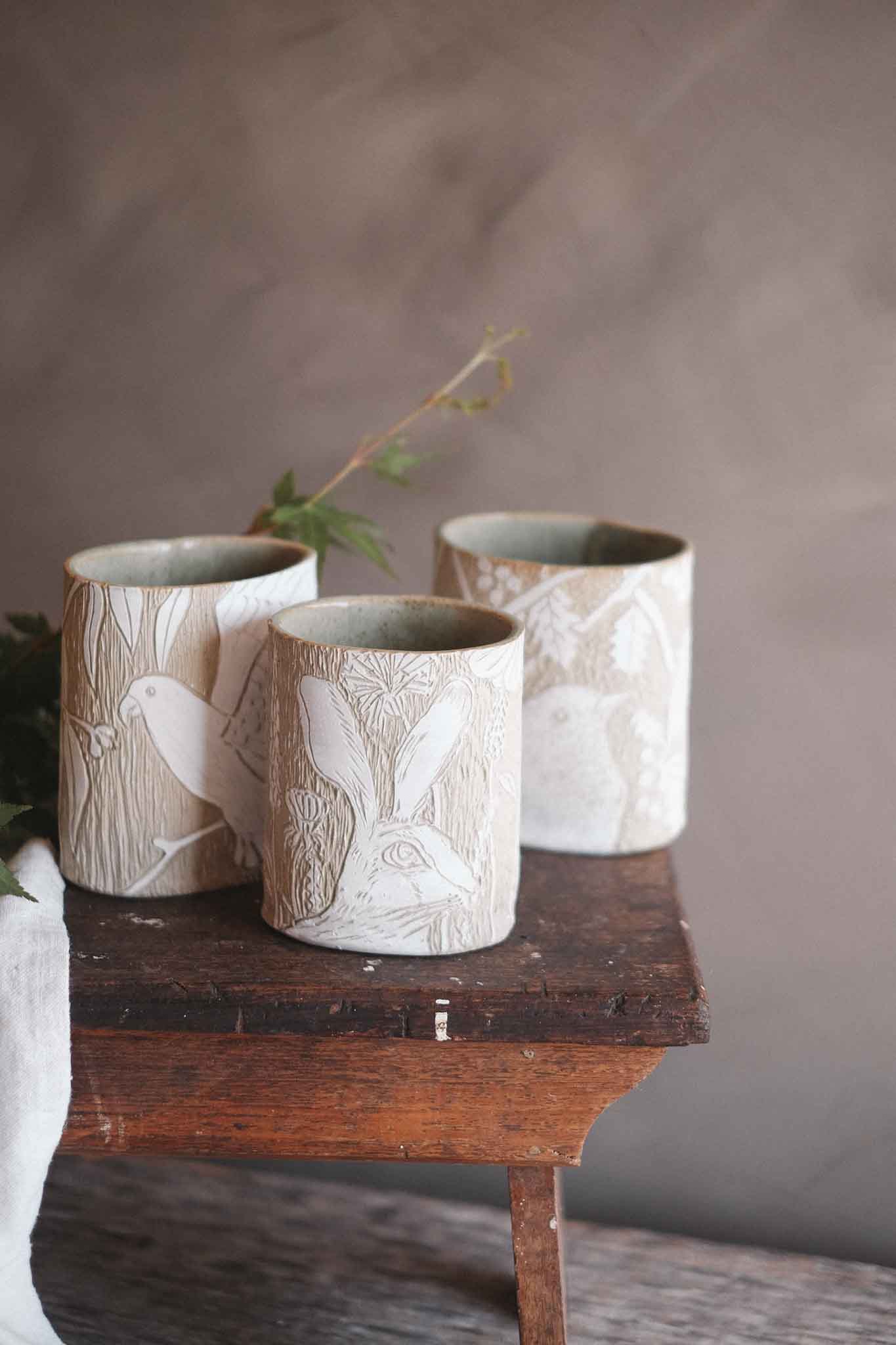 Bird and Florals Vase 1