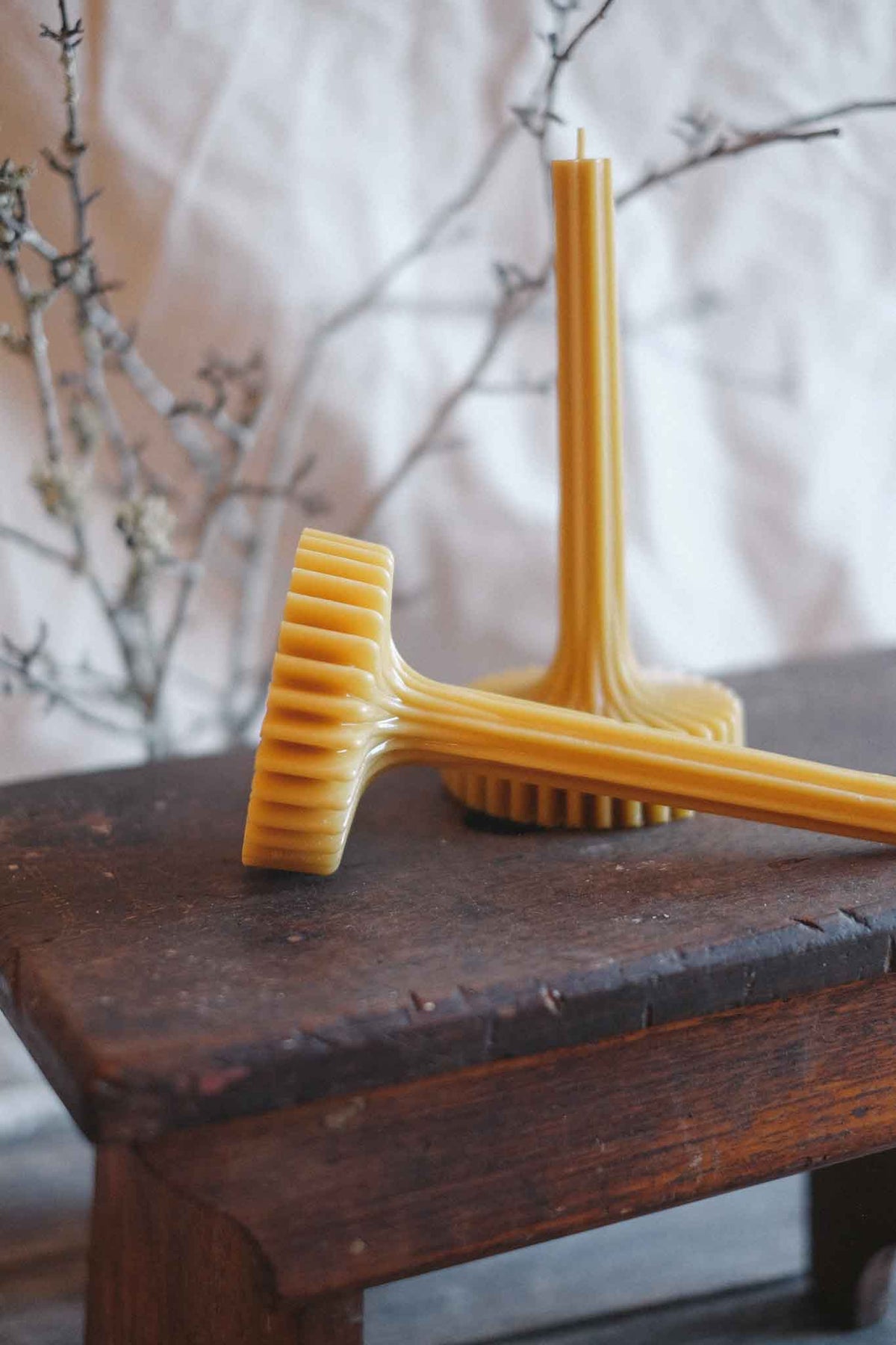 Fluted Spire Sculptural Candle