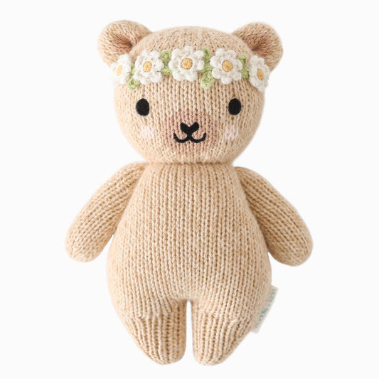 Baby Honey Bear (ivory floral)