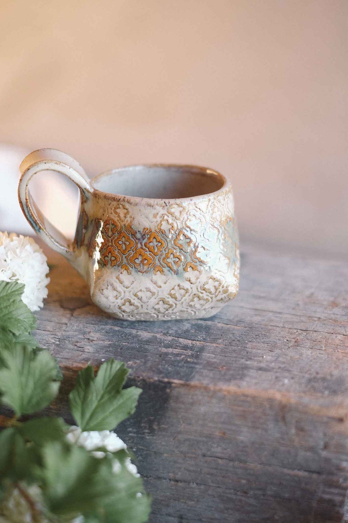 Pattern Fold Mug – Seaweed Glaze – 300ml