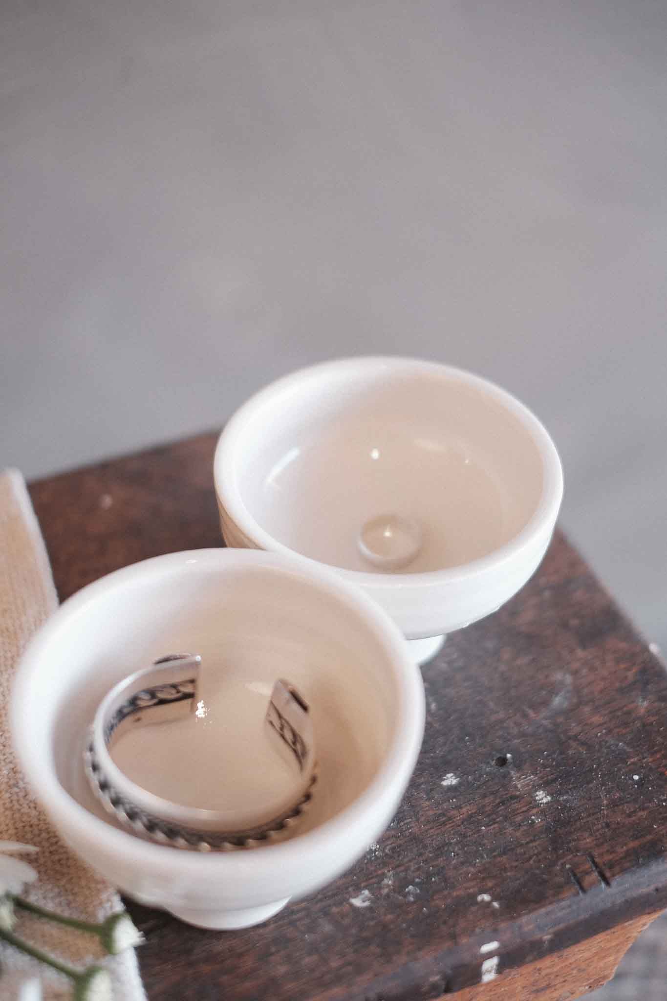 Small Pedestal Bowl | Clear Celadon on White Clay