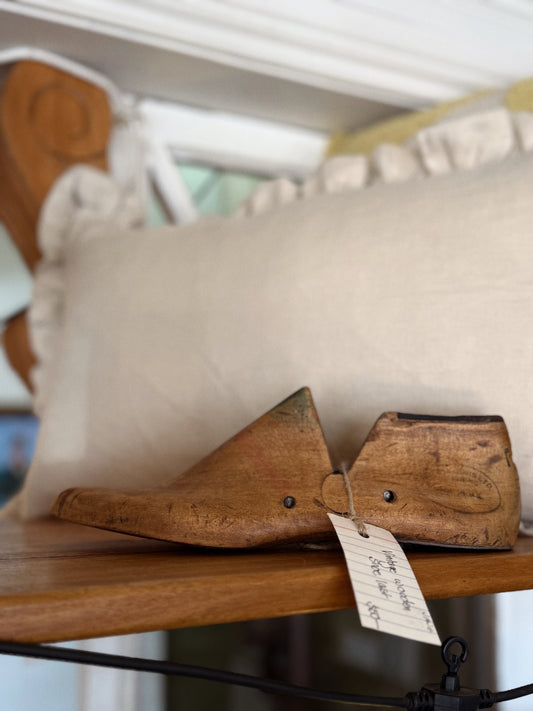 Vintage Wooden Shoe Last (Left)