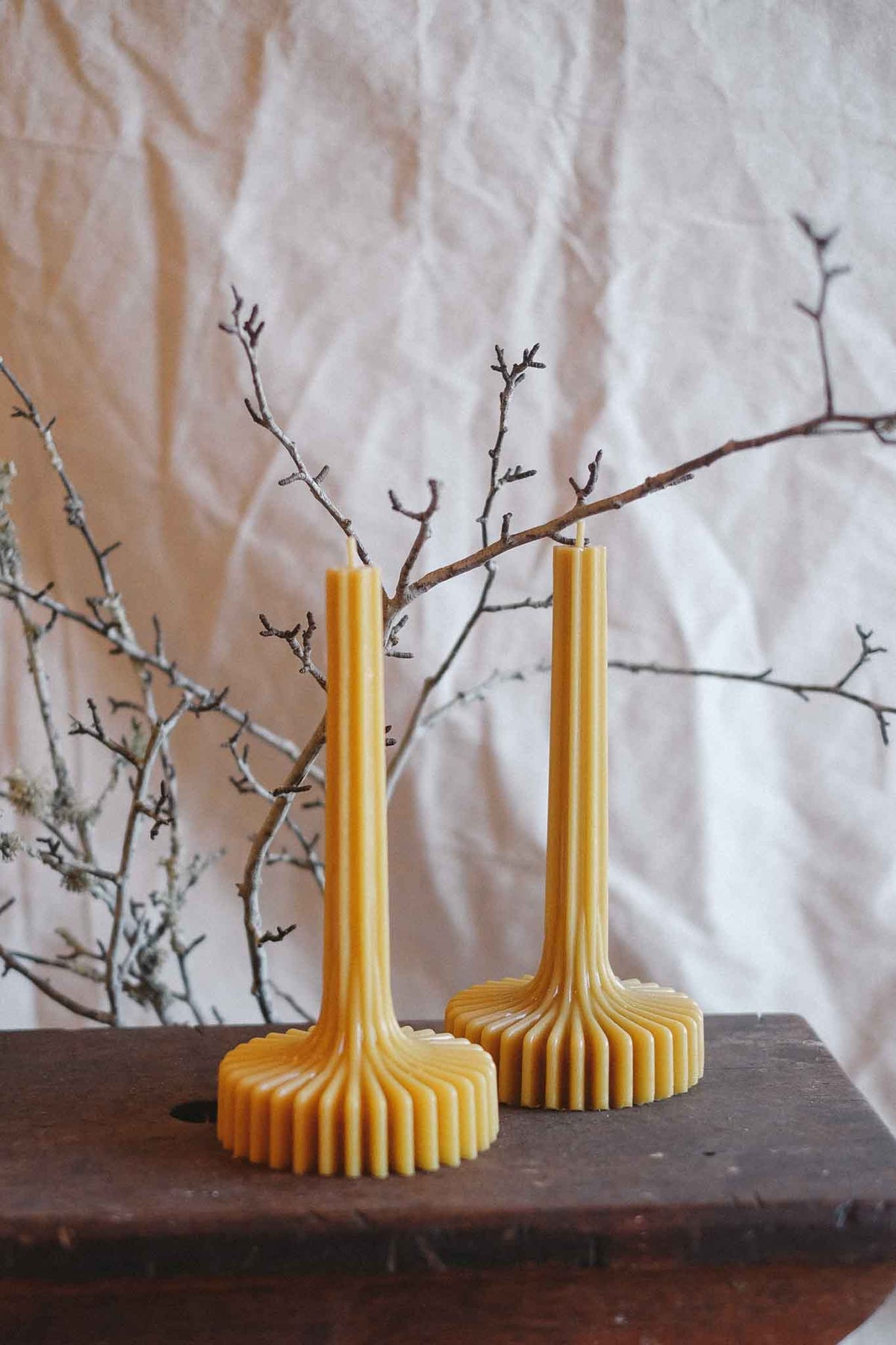 Fluted Spire Sculptural Candle