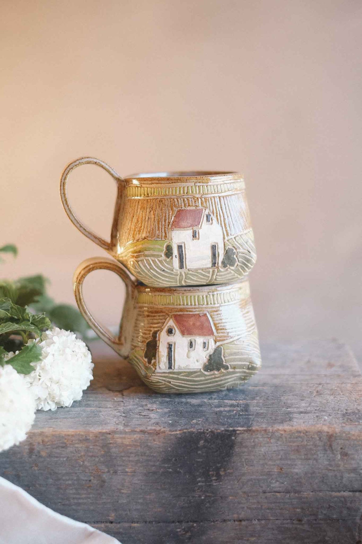 Tuscan Houses Mug – Jane Chapman Collaboration – 300ml