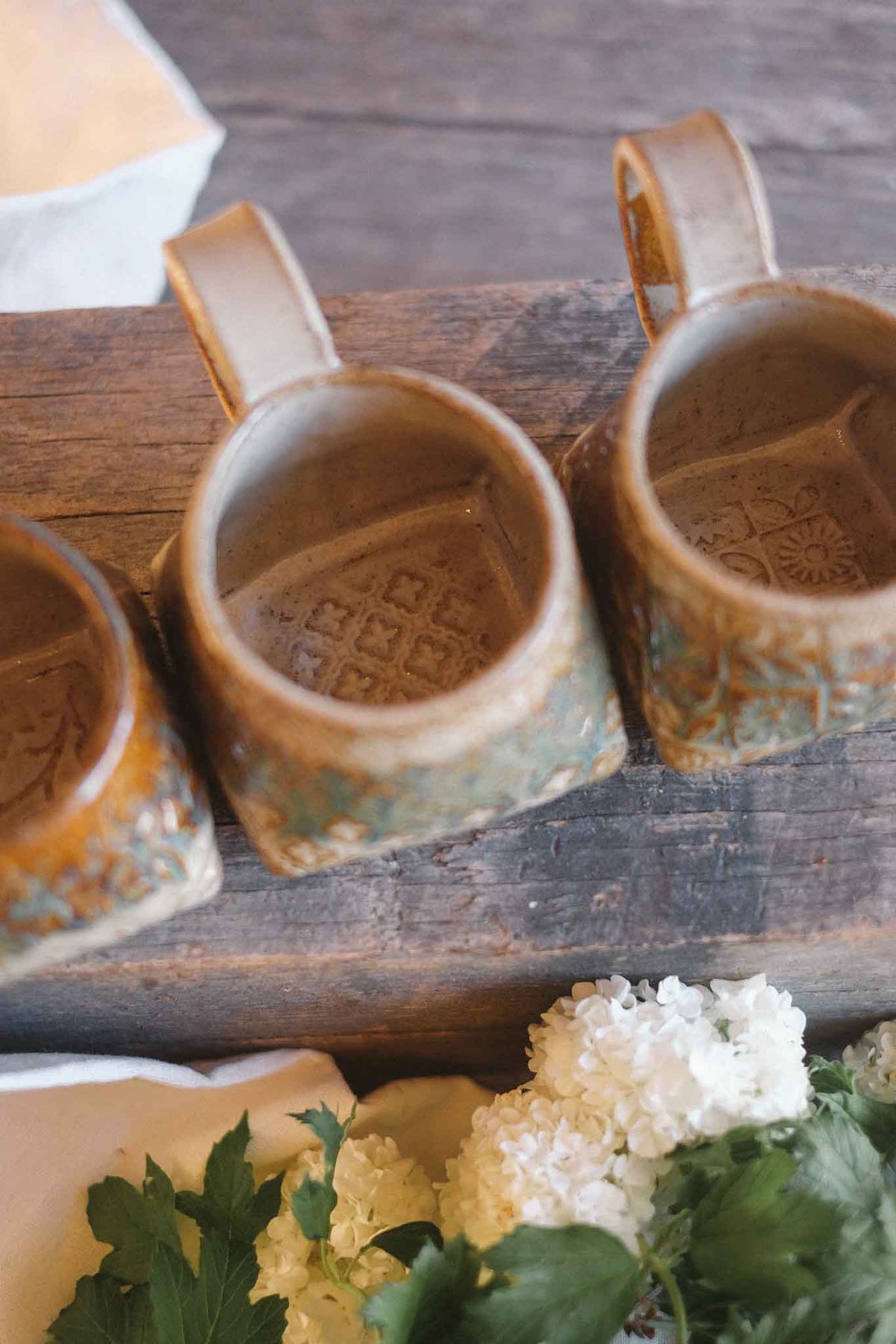 Pattern Fold Mug – Seaweed Glaze – 300ml
