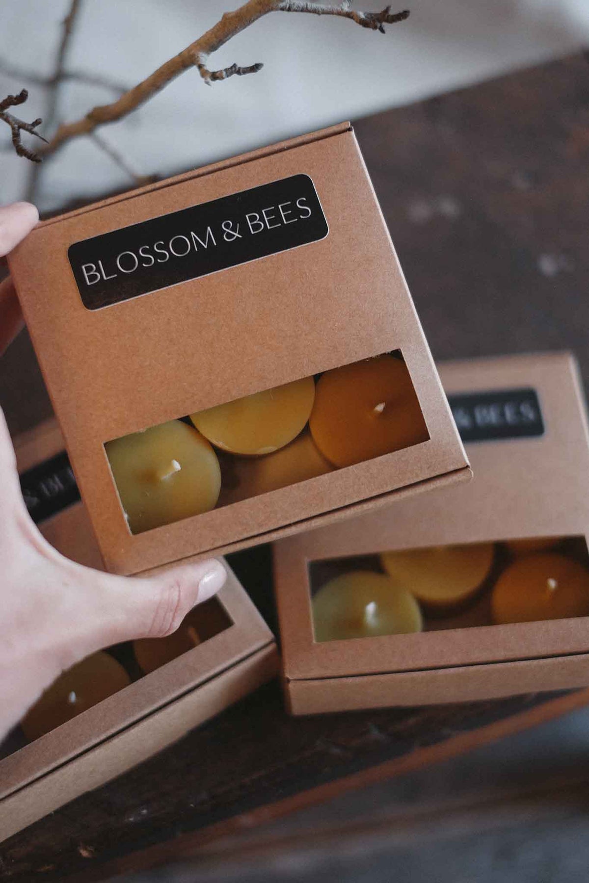 Handmade Australian Beeswax Tealight Candles 6 Pack