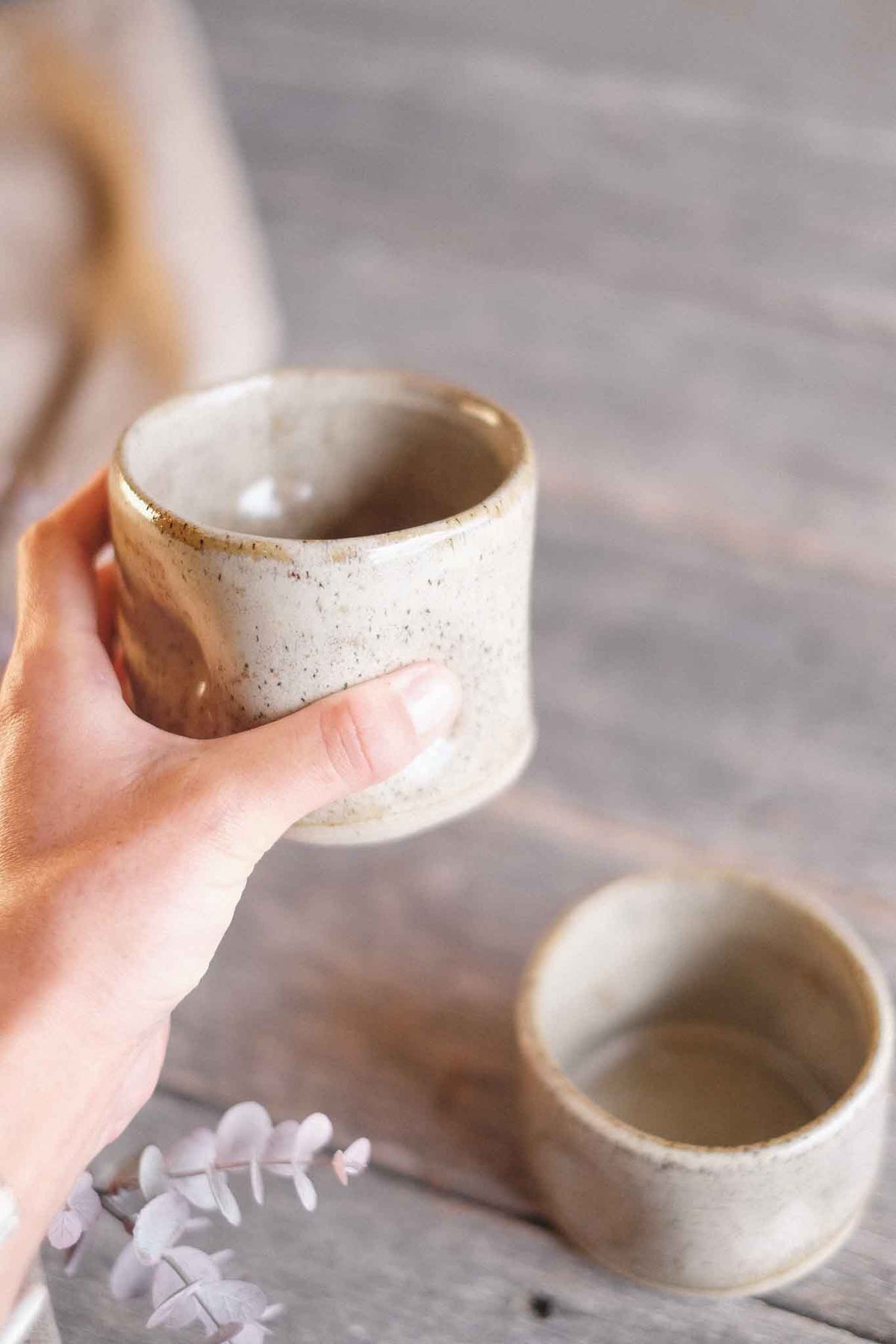 Wabi Sabi Latte Cup – Binalong Cream Glaze – 300ml